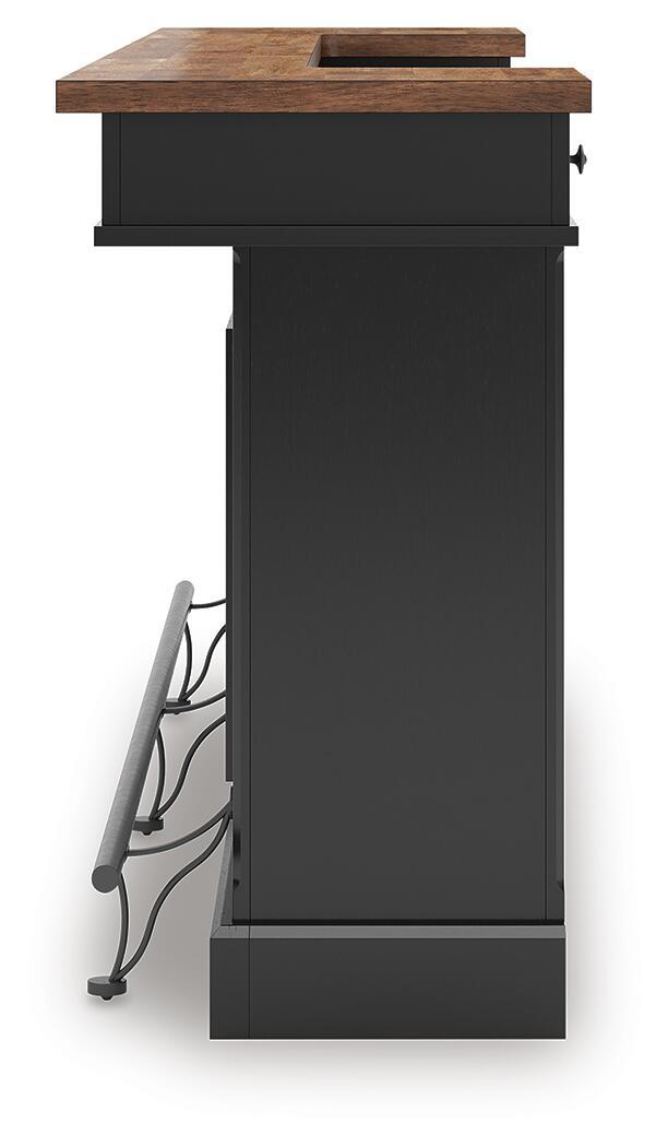 Ashley Furniture Wildenauer - Bar - Brown / Black - Image 3