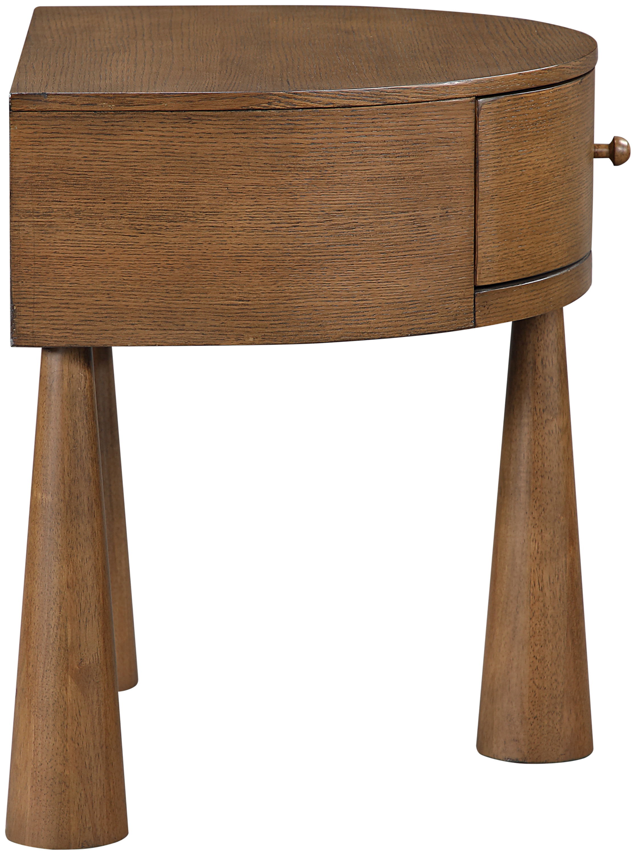 Oasis - Acacia Veneer And Solid Wood Night Stand - Brown