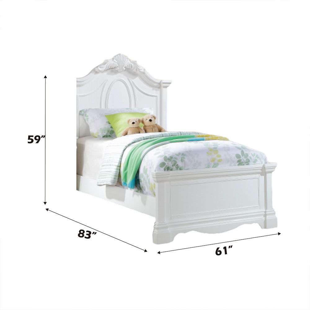 Estrella - Full Bed - White, white, view 5