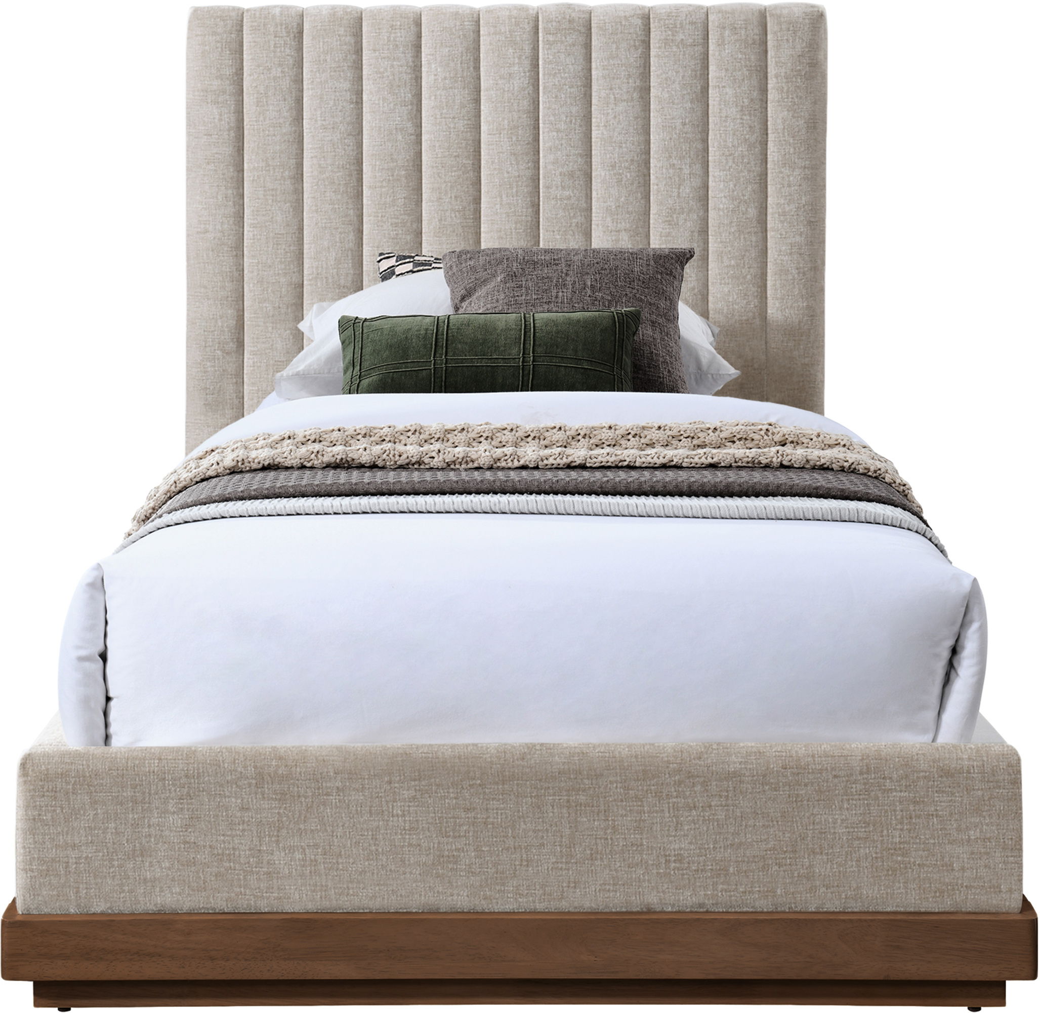 Emmet - Twin Bed - Beige