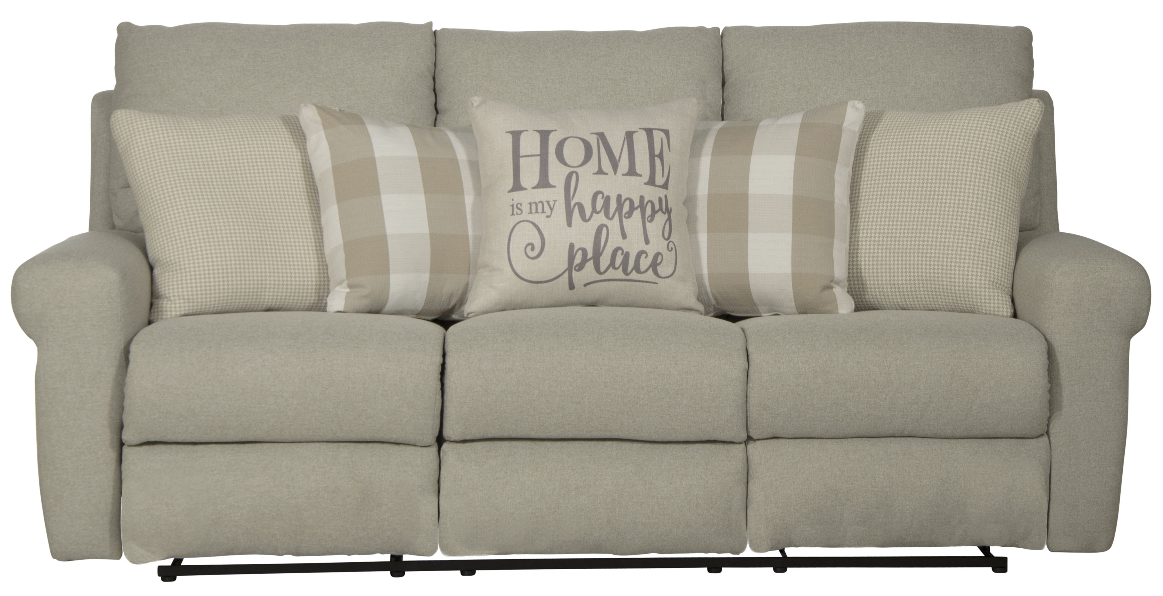Westport - Power Lay Flat Reclining Sofa - Cement