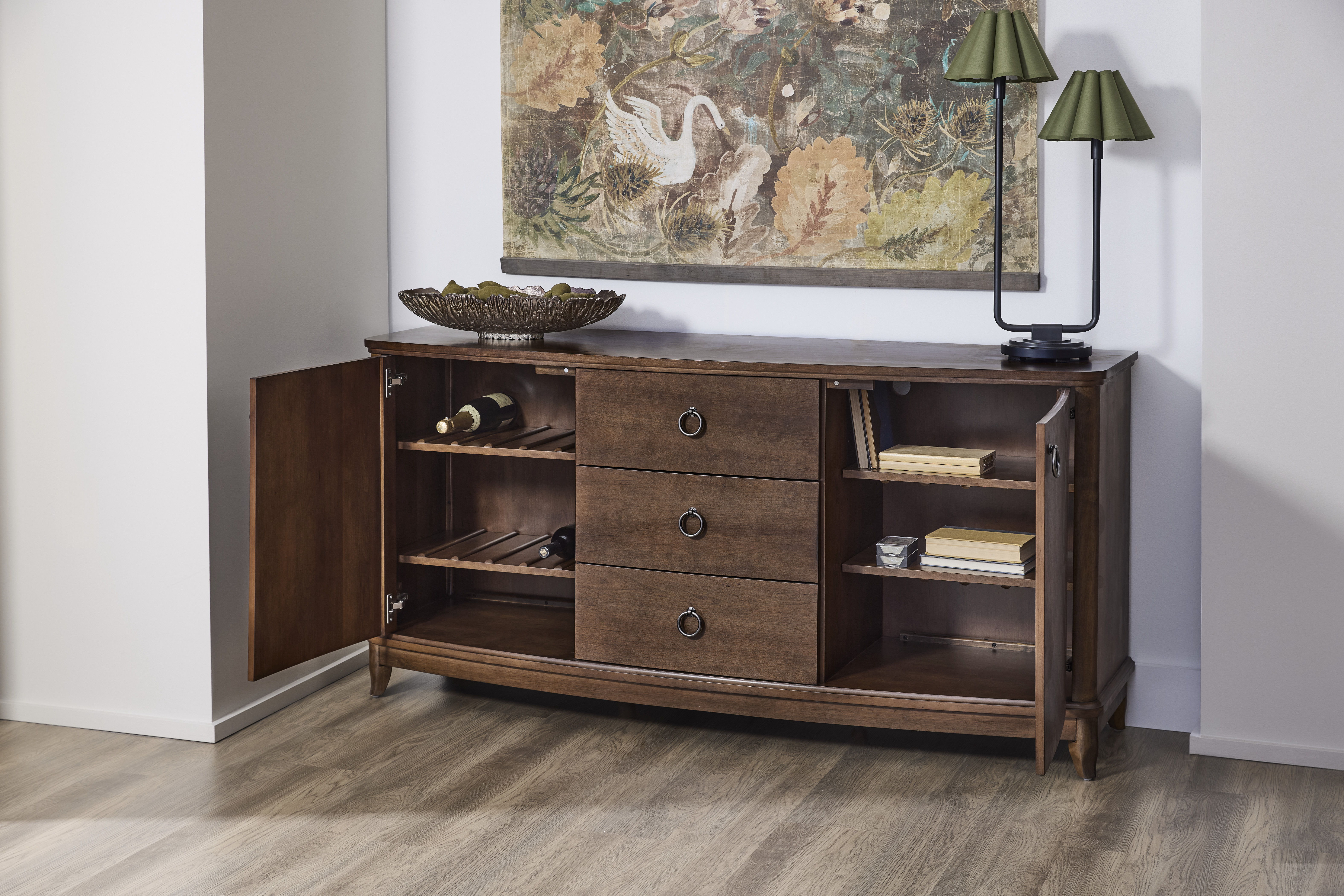 Bellevue - Console, dark brown, view 5