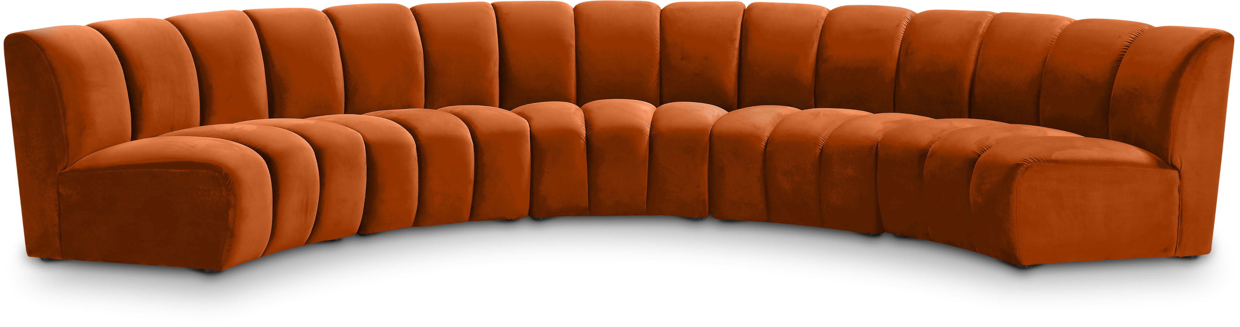 Infinity - 5 Piece Modular Sectional - Cognac