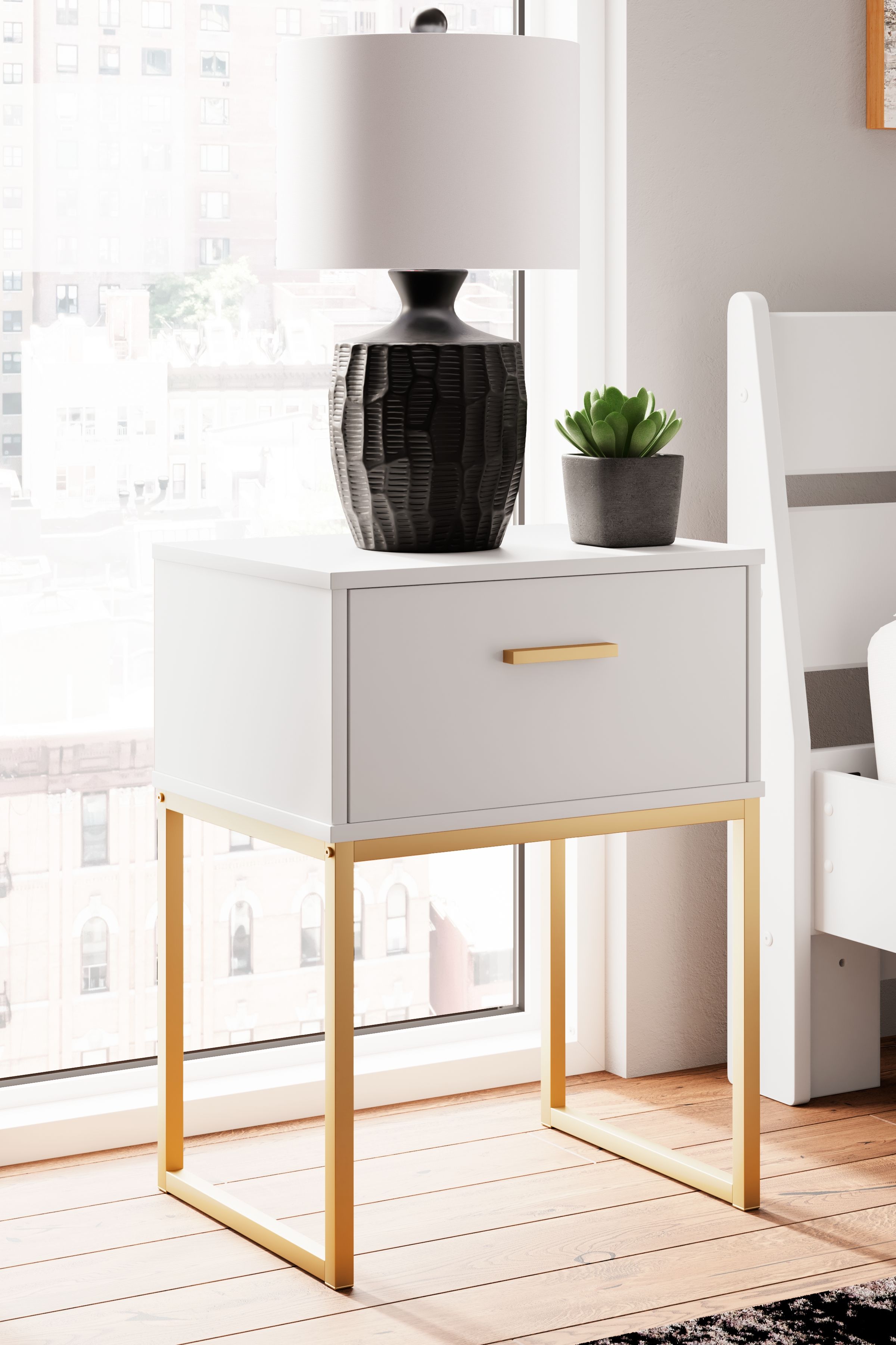 Socalle - One Drawer Night Stand - Two-Tone