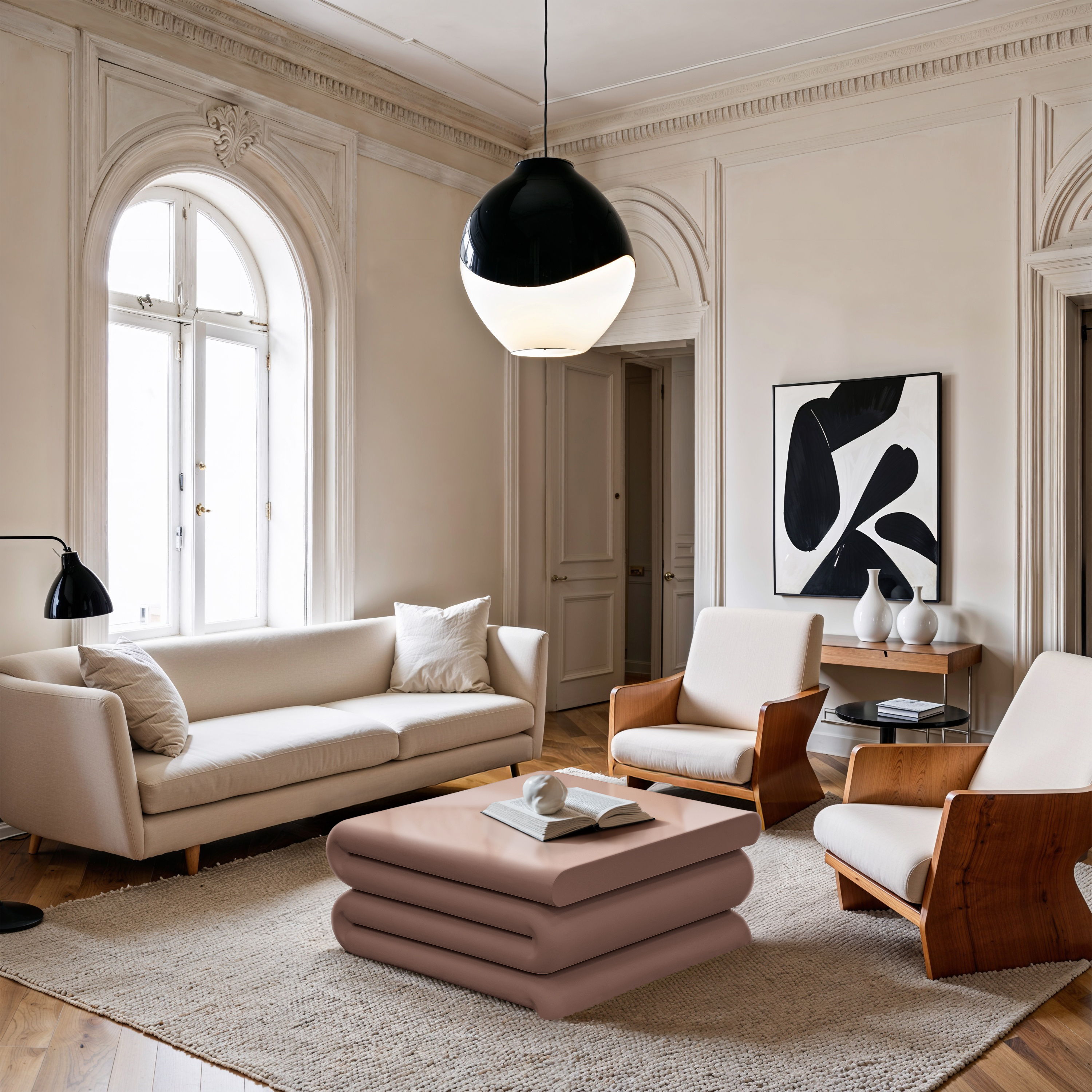 Roland - Iron Coffee Table - Pink