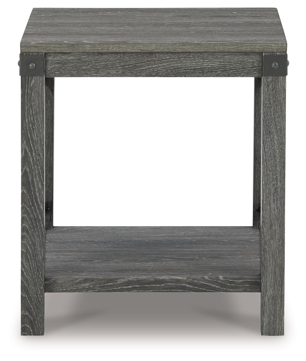 Ashley Furniture Freedan - Square End Table - Grayish Brown - Image 3
