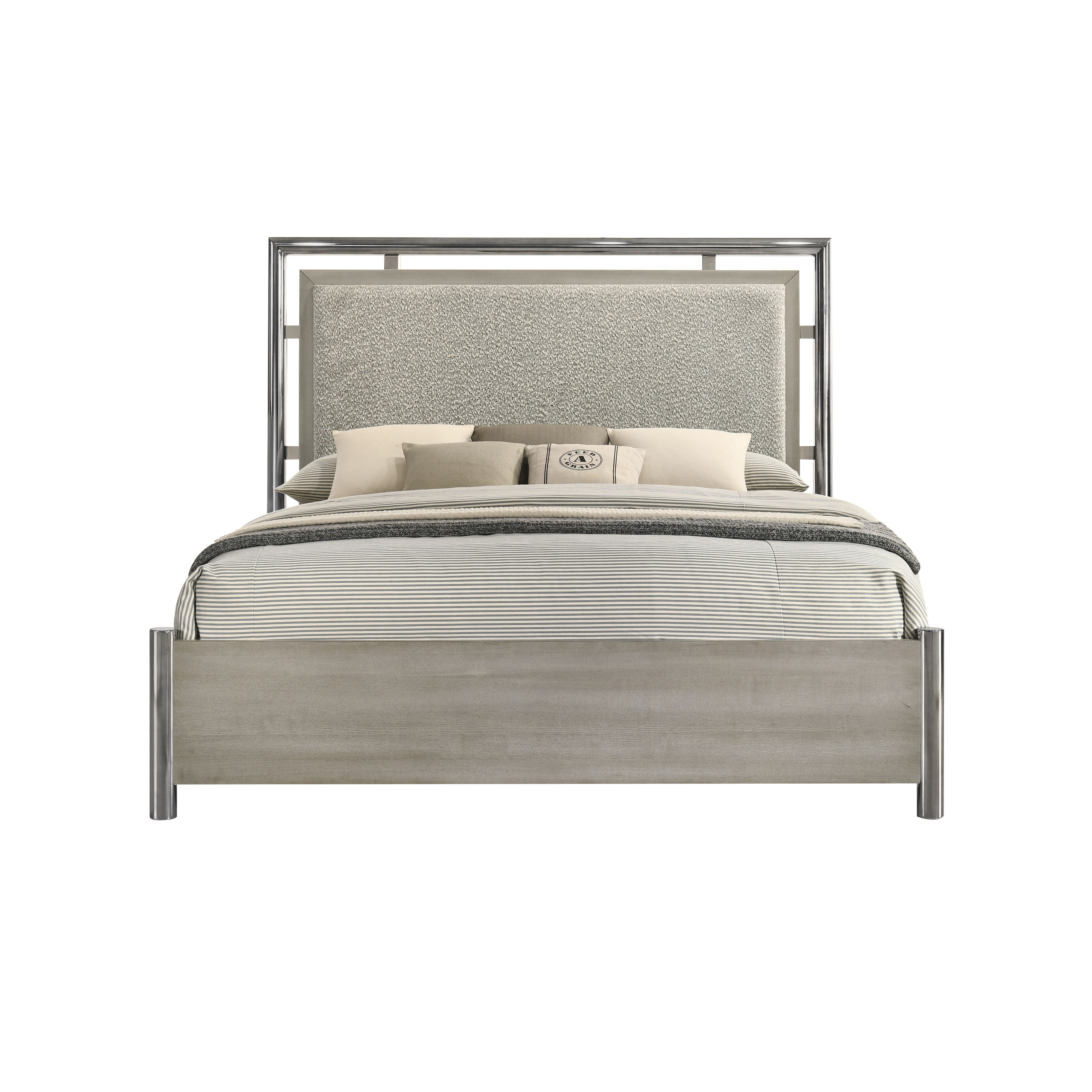 Lennox - 6/6 Western King Bed - Gray