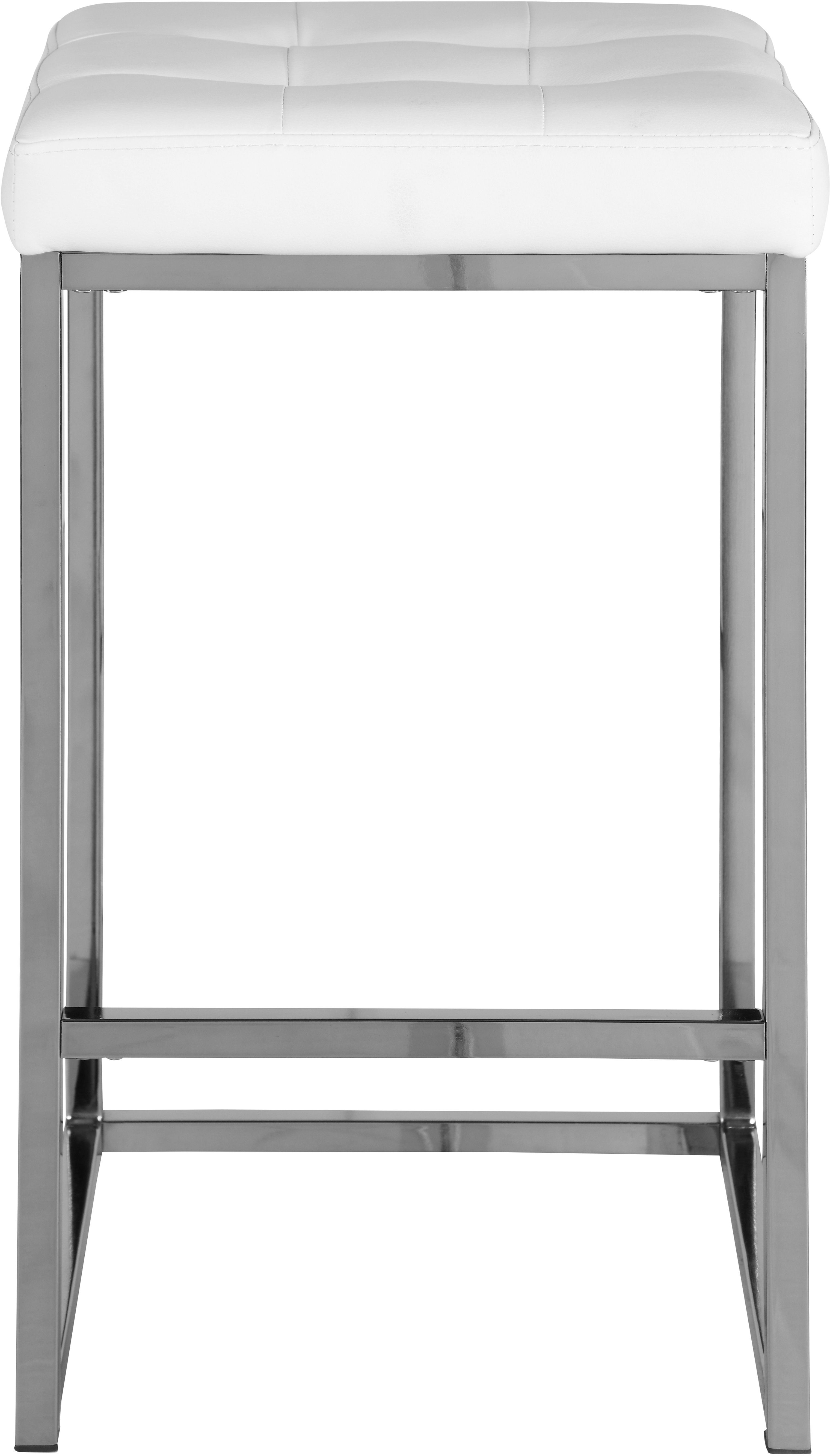 Nicola - Faux Leather Stool (Set of 2) - White