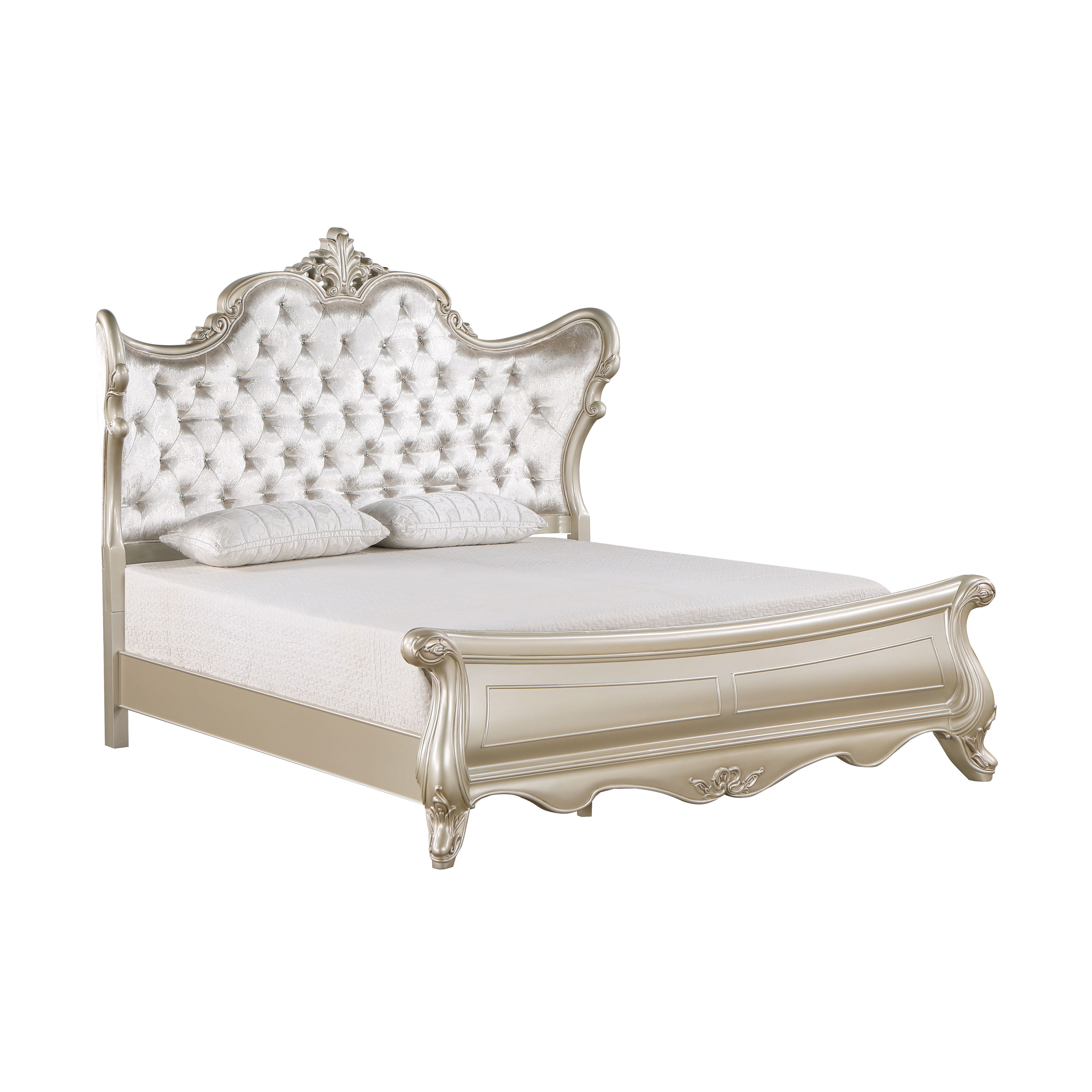 Monique - 5/0 Queen Bed - Champagne