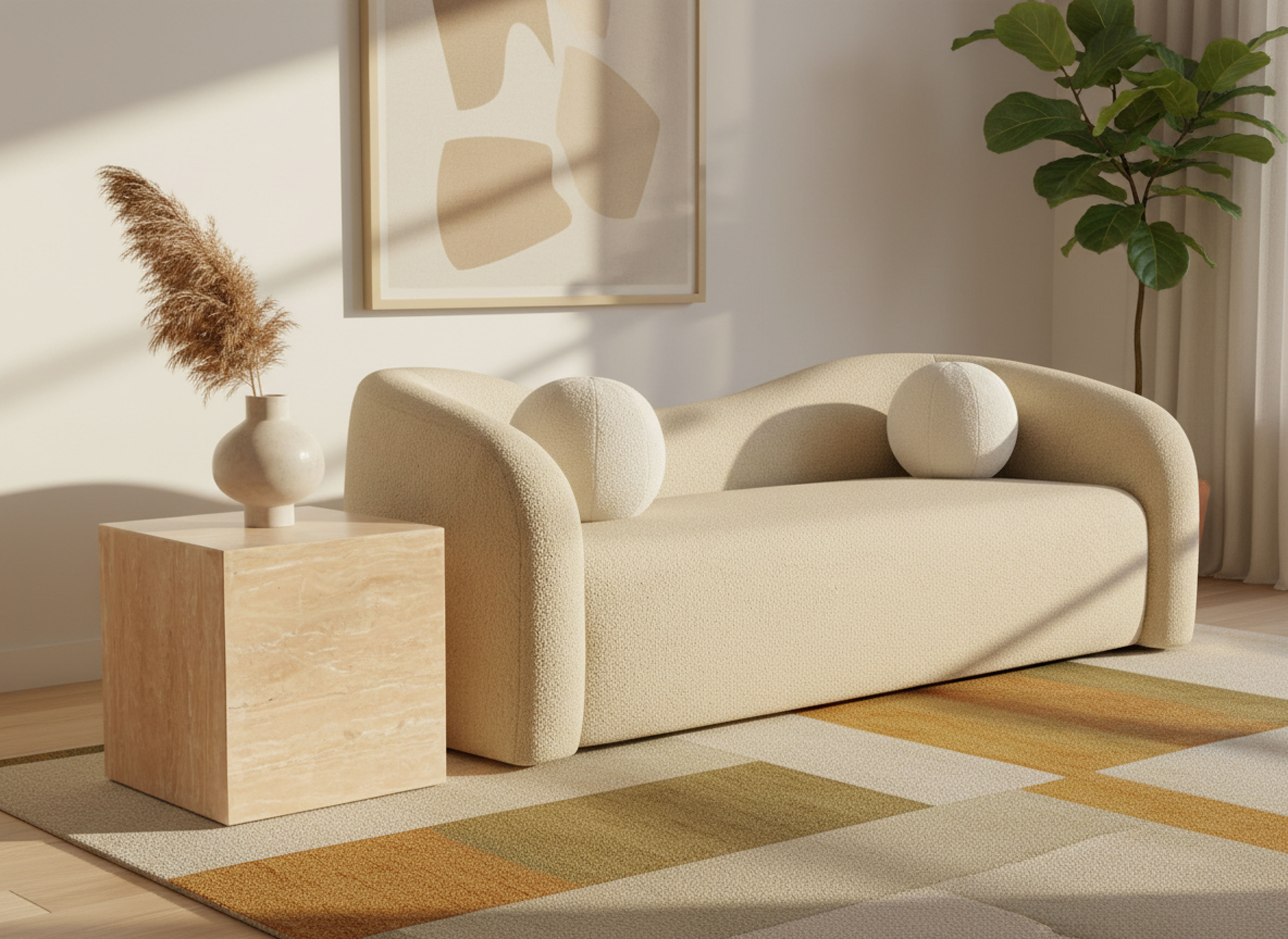 Bolzano - End Table - Beige