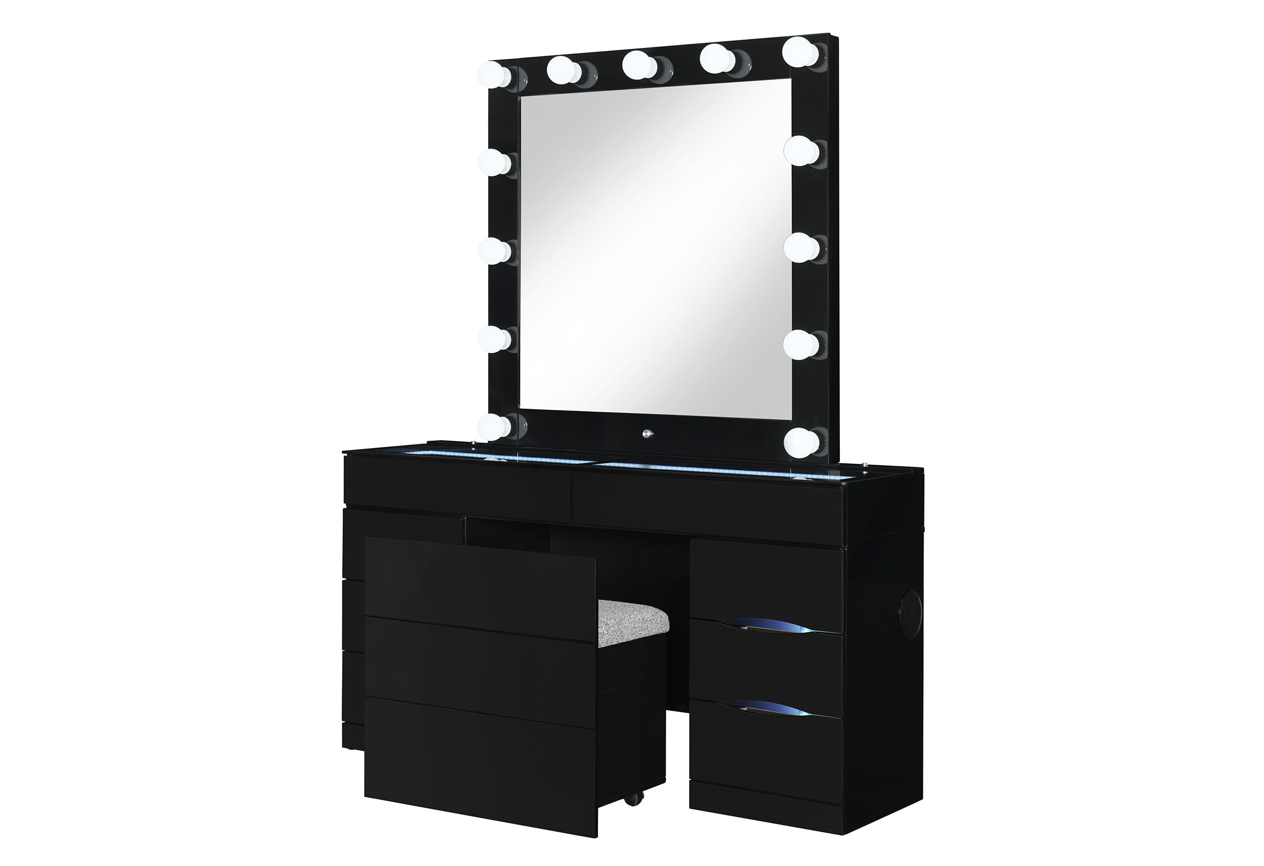 Ella - Storage Stool - Black