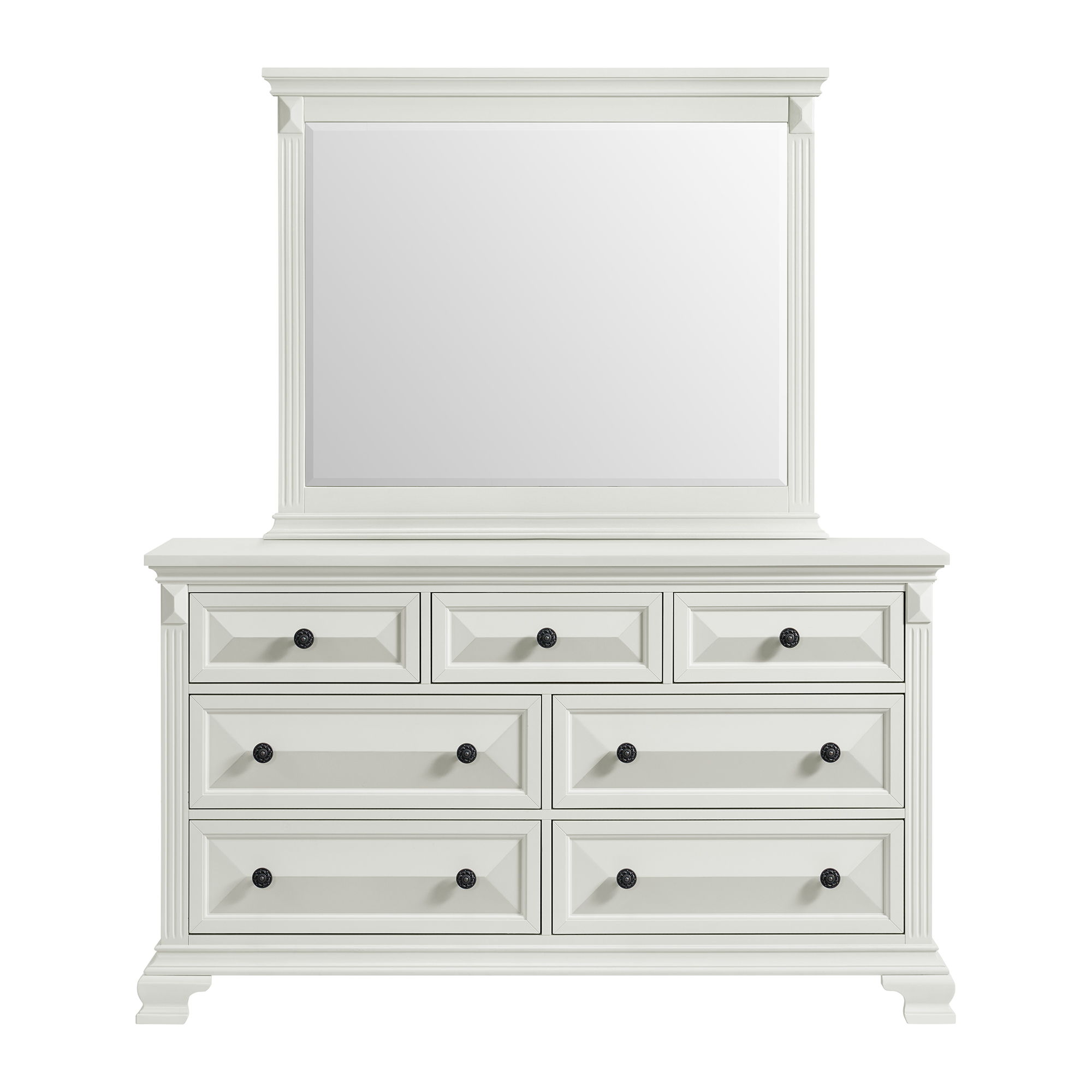 Bridgestone - Dresser And Mirror Set - Antique White