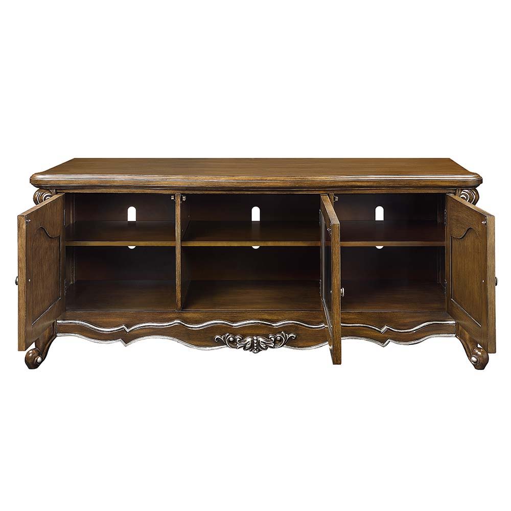 Latisha - TV Stand - Antique Oak, dark brown, view 3
