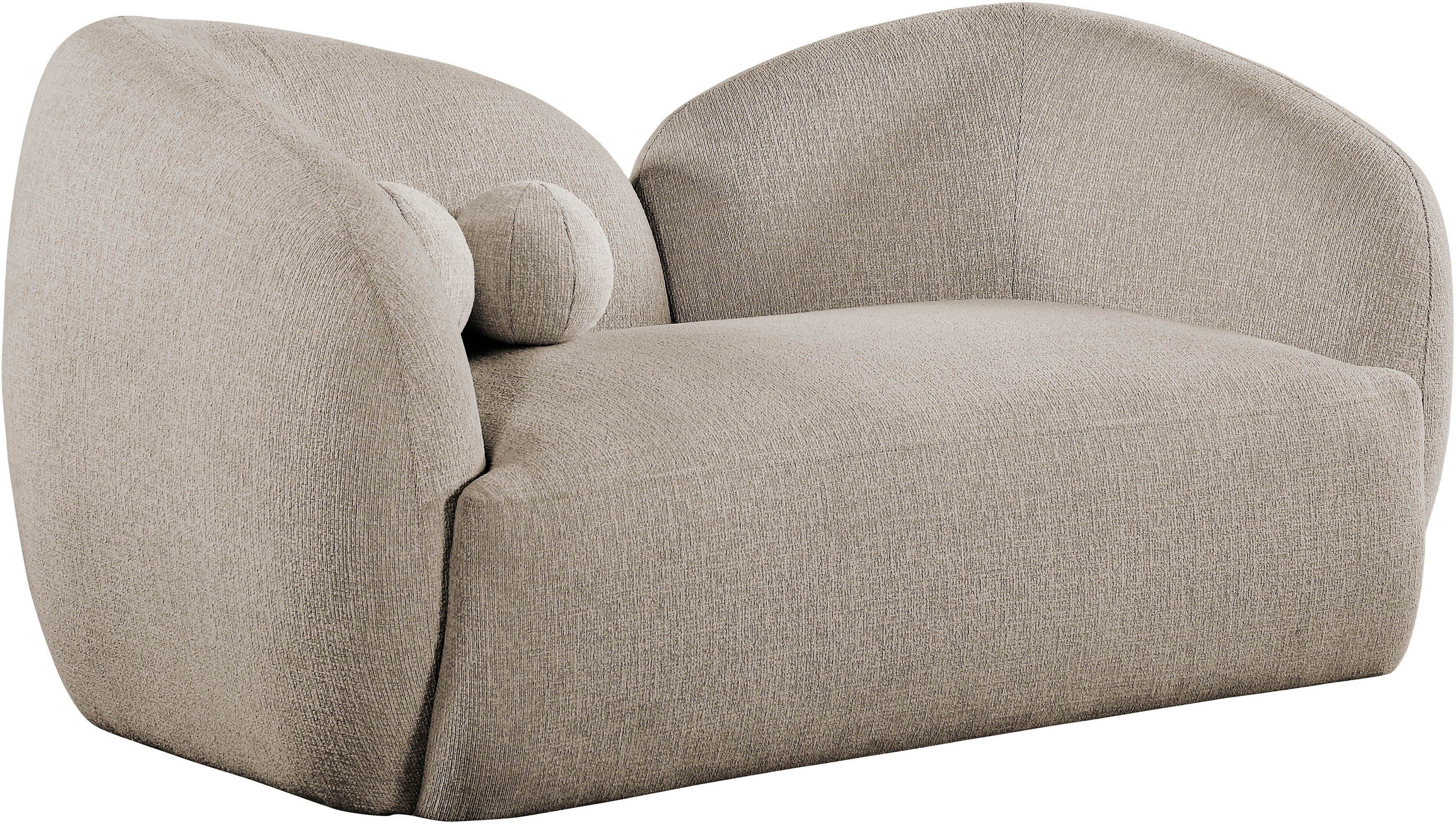 Elowen - Fabric Upholstered Loveseat - Beige