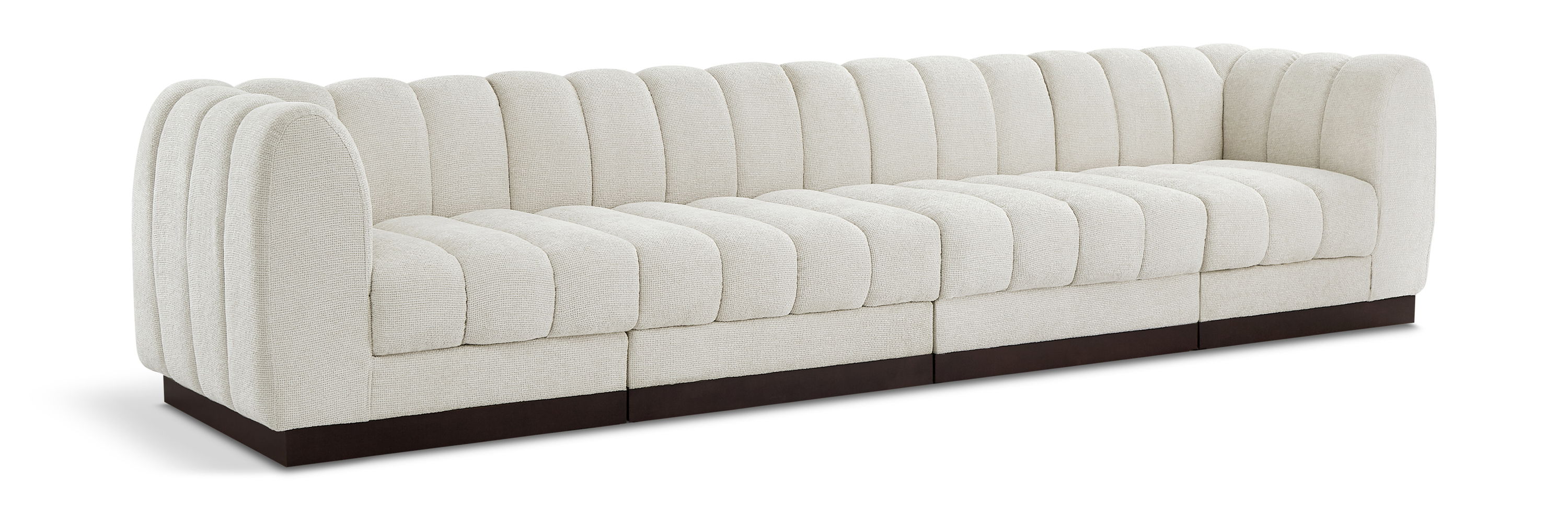 Quinn - 4 Seat Modular Sofa - Cream
