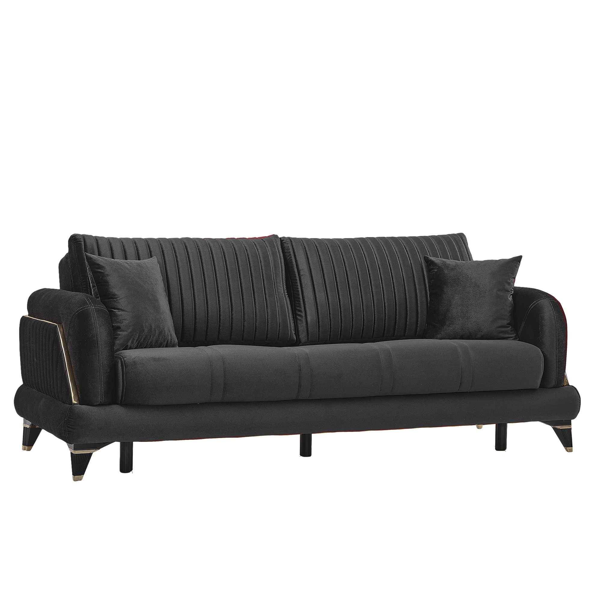 Ottomanson Ruby Convertible Sofa Bed With Storage Gray New Lots