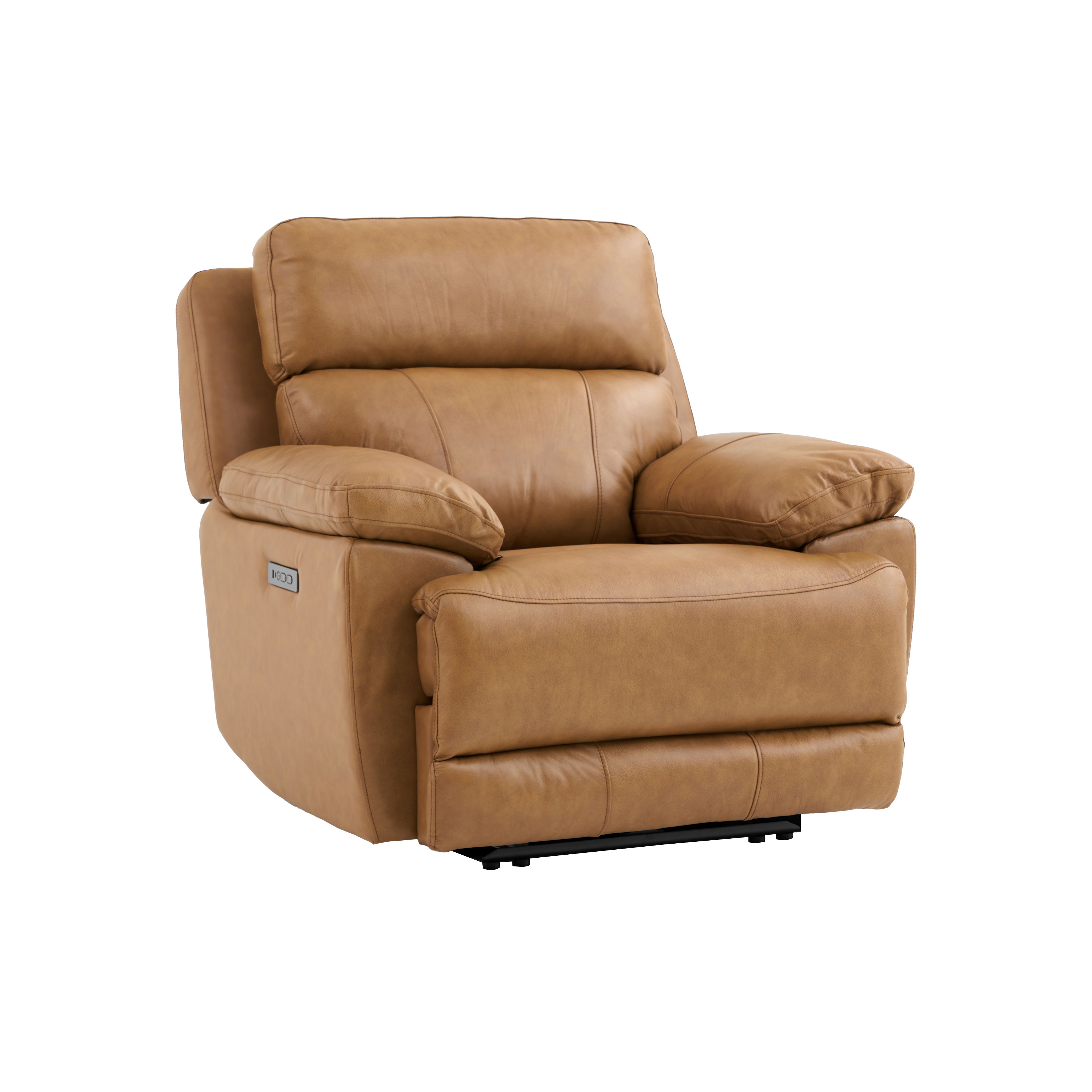 Leather Dual Power Recliner