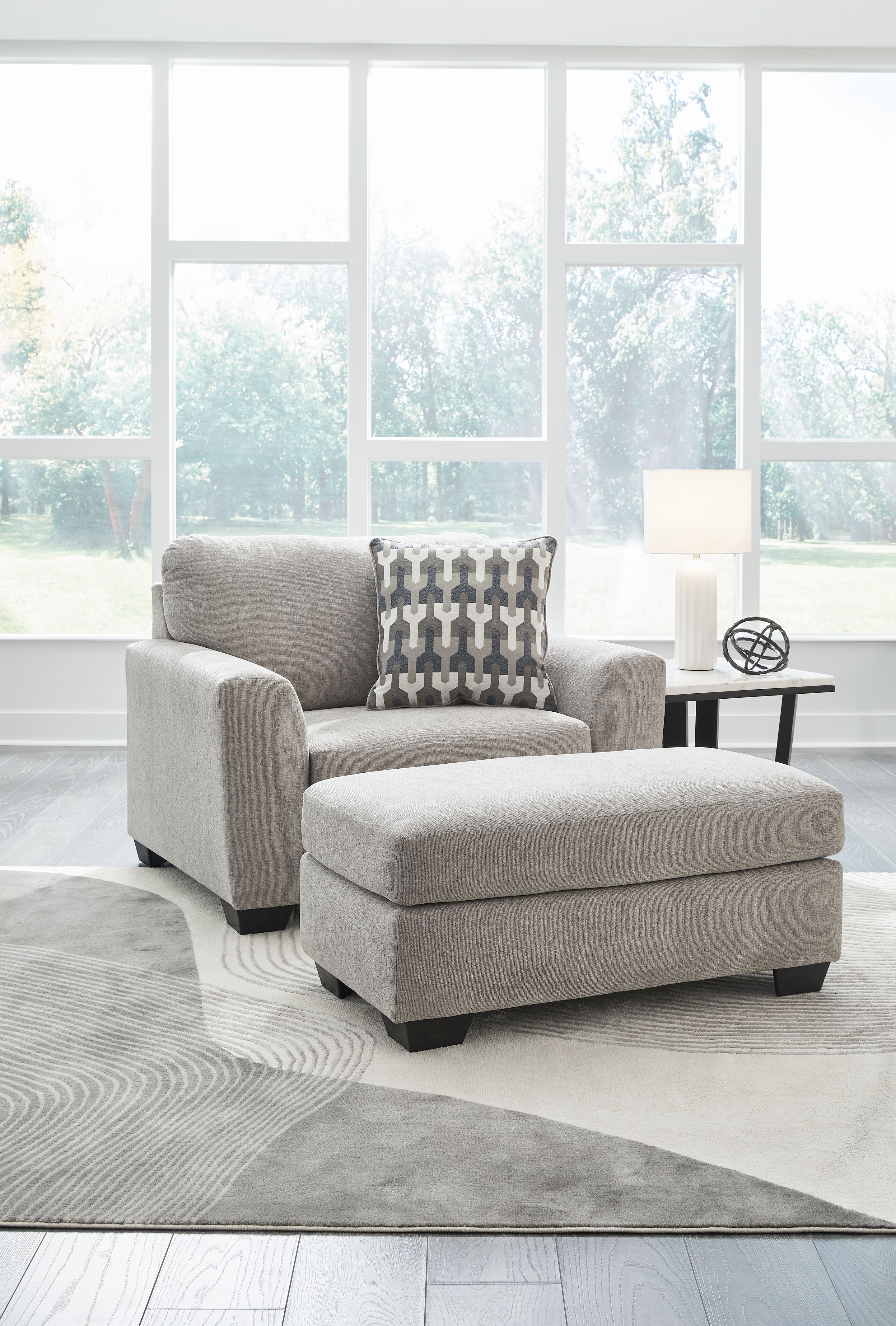 Avenal Park - 2 Pc. - Chair And A Half, Ottoman - Flannel