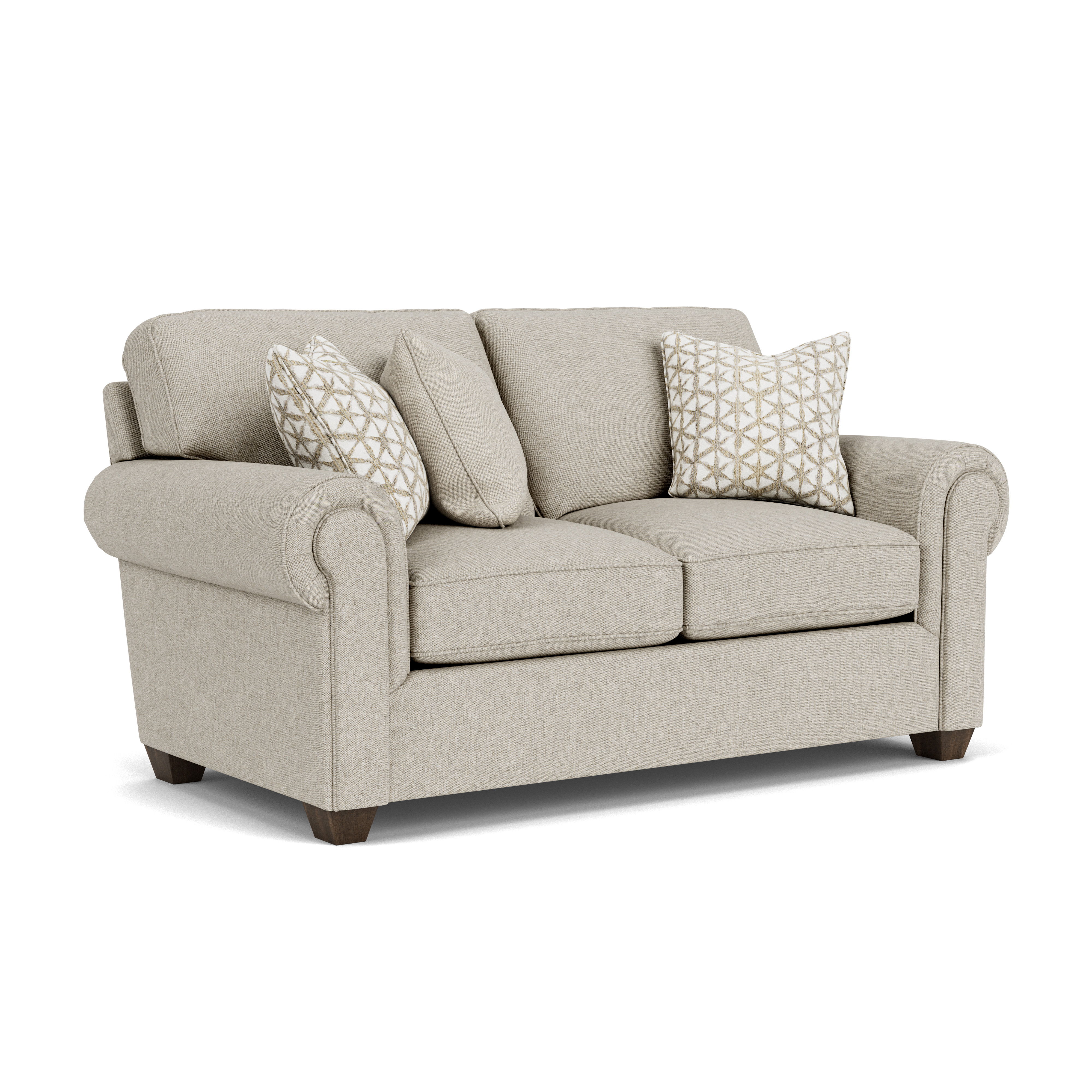 Carson - Fabric Loveseat, light brown, view 2