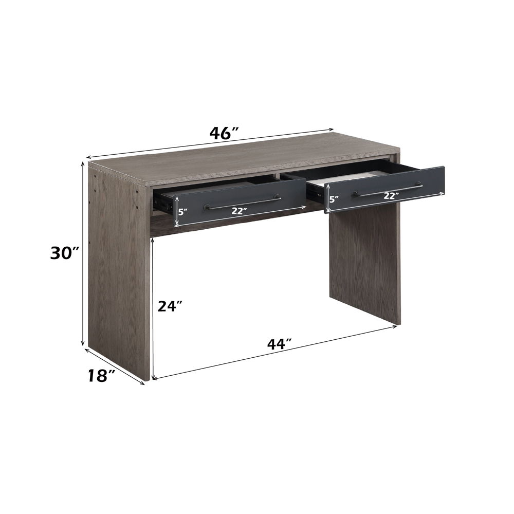 Estevon - Writing Desk - Gray Oak, dark gray, view 6