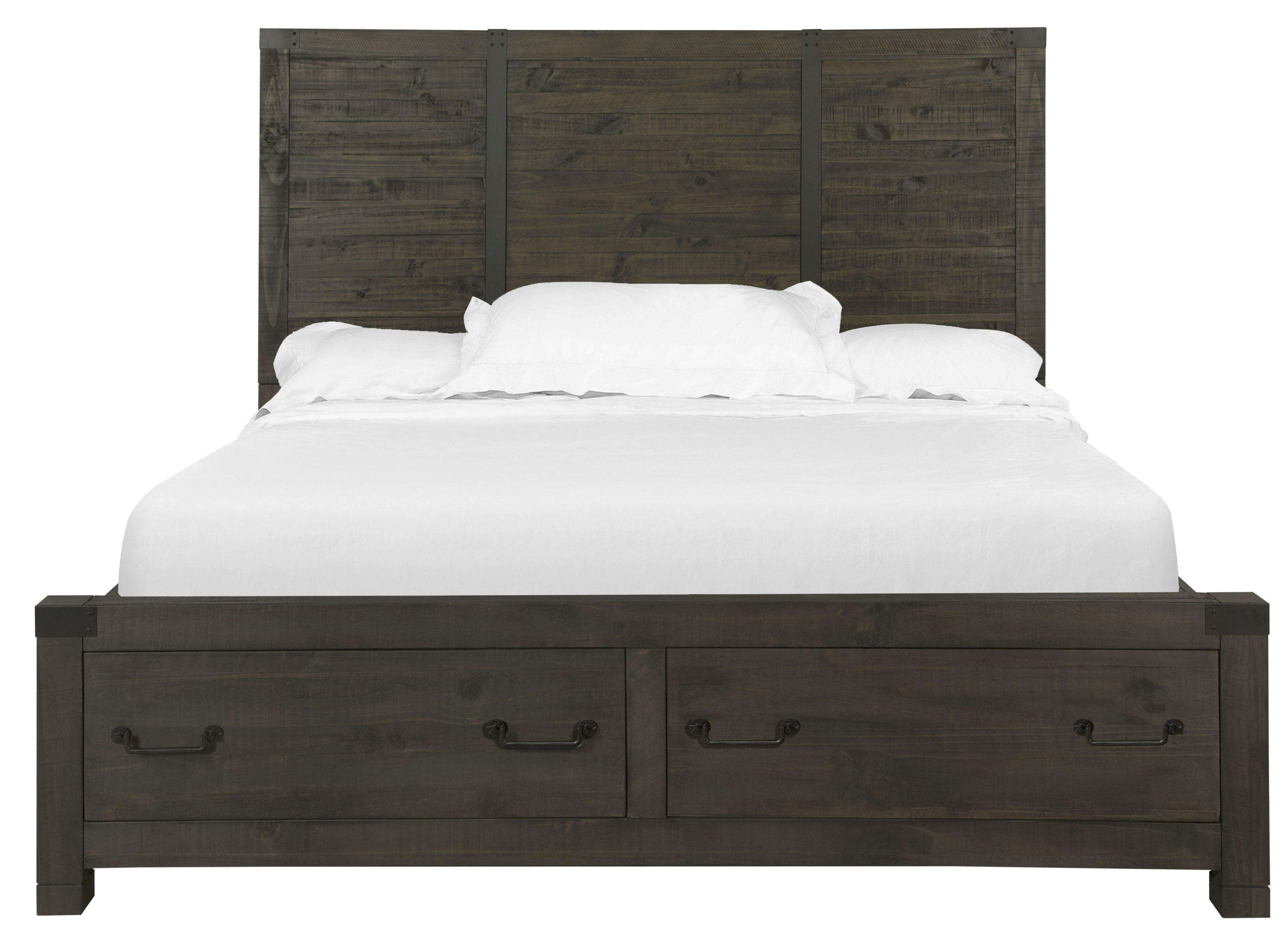 Abington - Panel Bed With Storage Queen - Weathered Charcoal Image