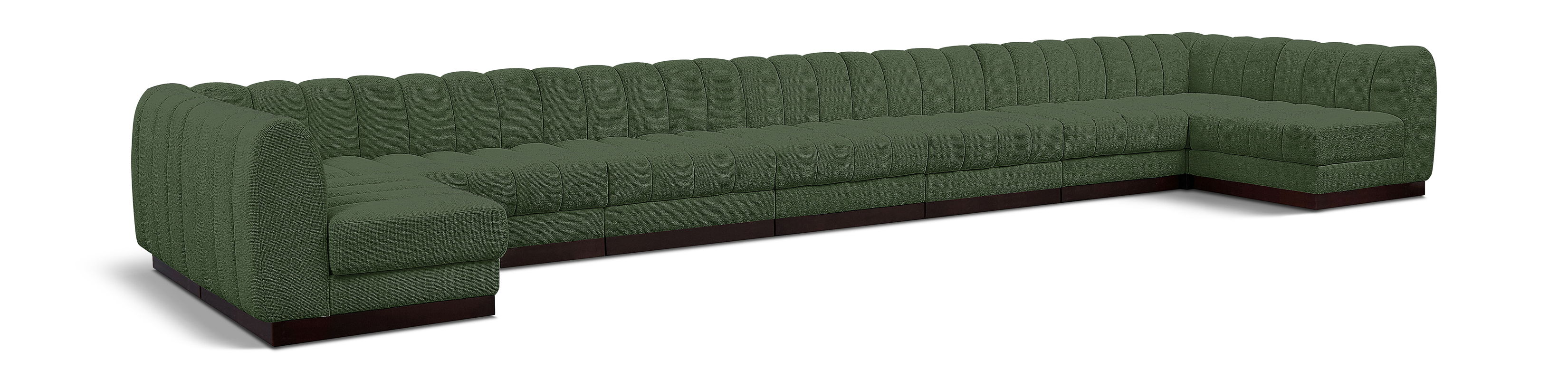 Quinn - 9 Piece Modular Sectional - Green