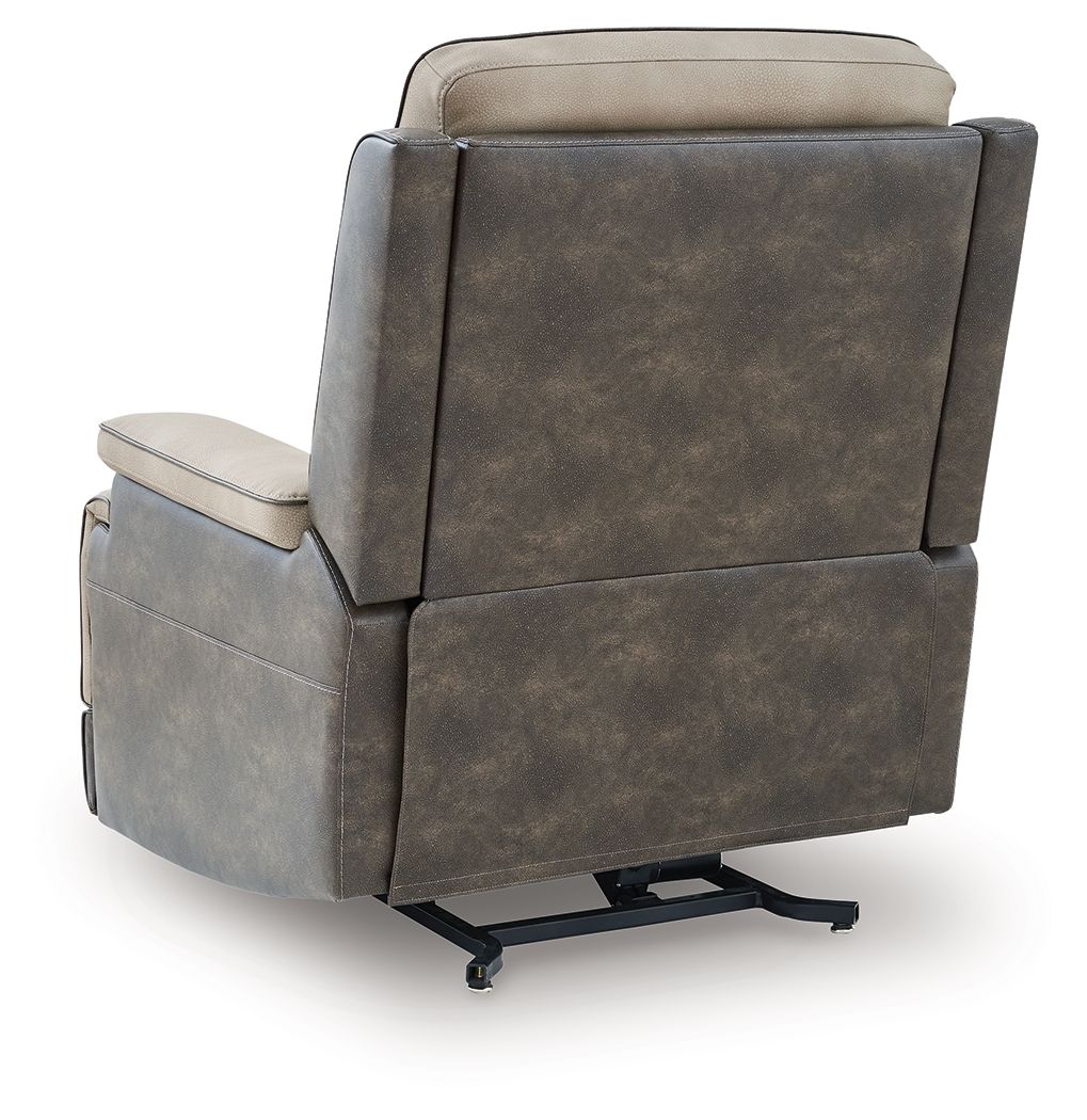 Ashley Furniture 4Z-Peaceful Pause - Power Lift Recliner - Sand - Image 7