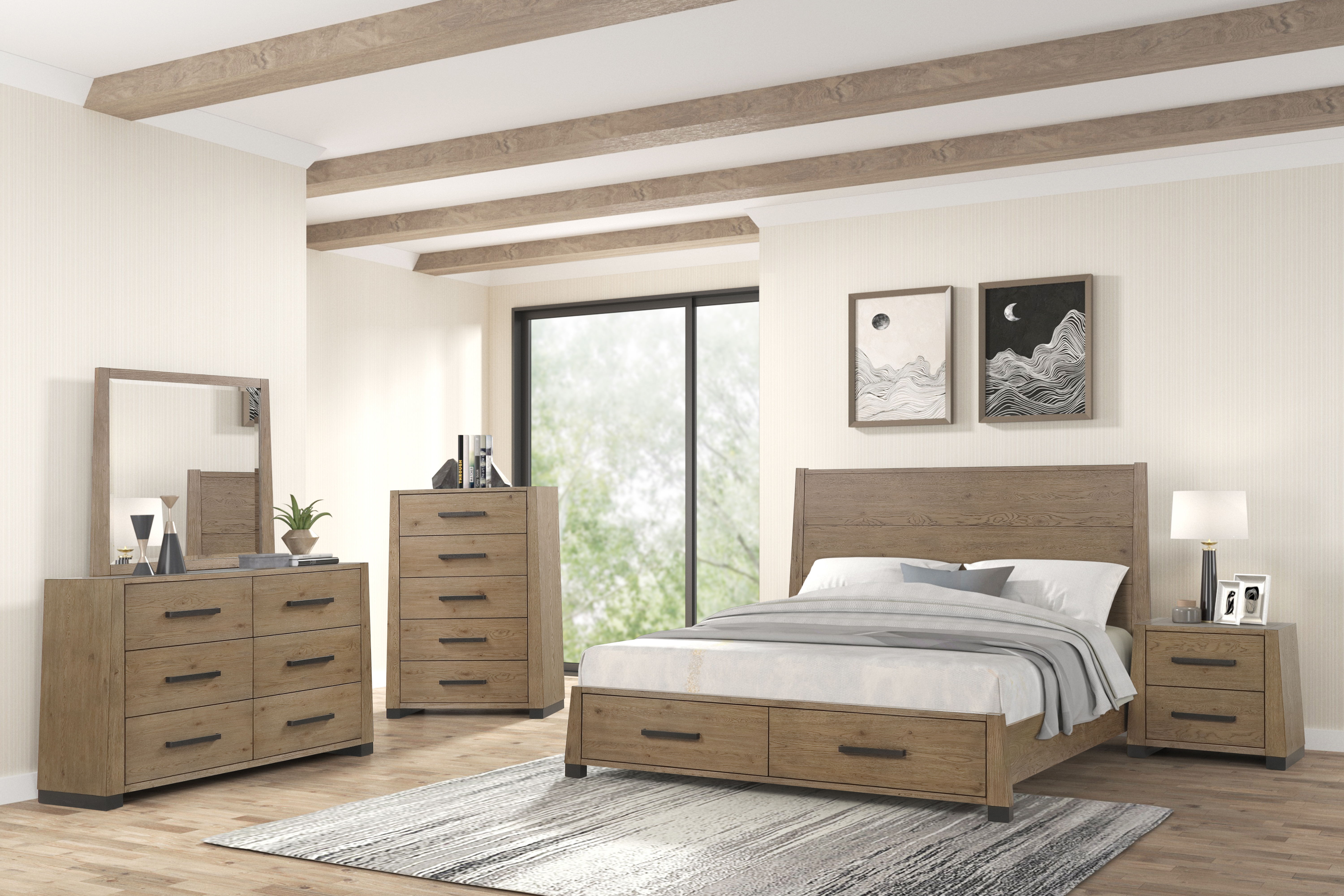 Viera - Chest - Natural Oak, light brown