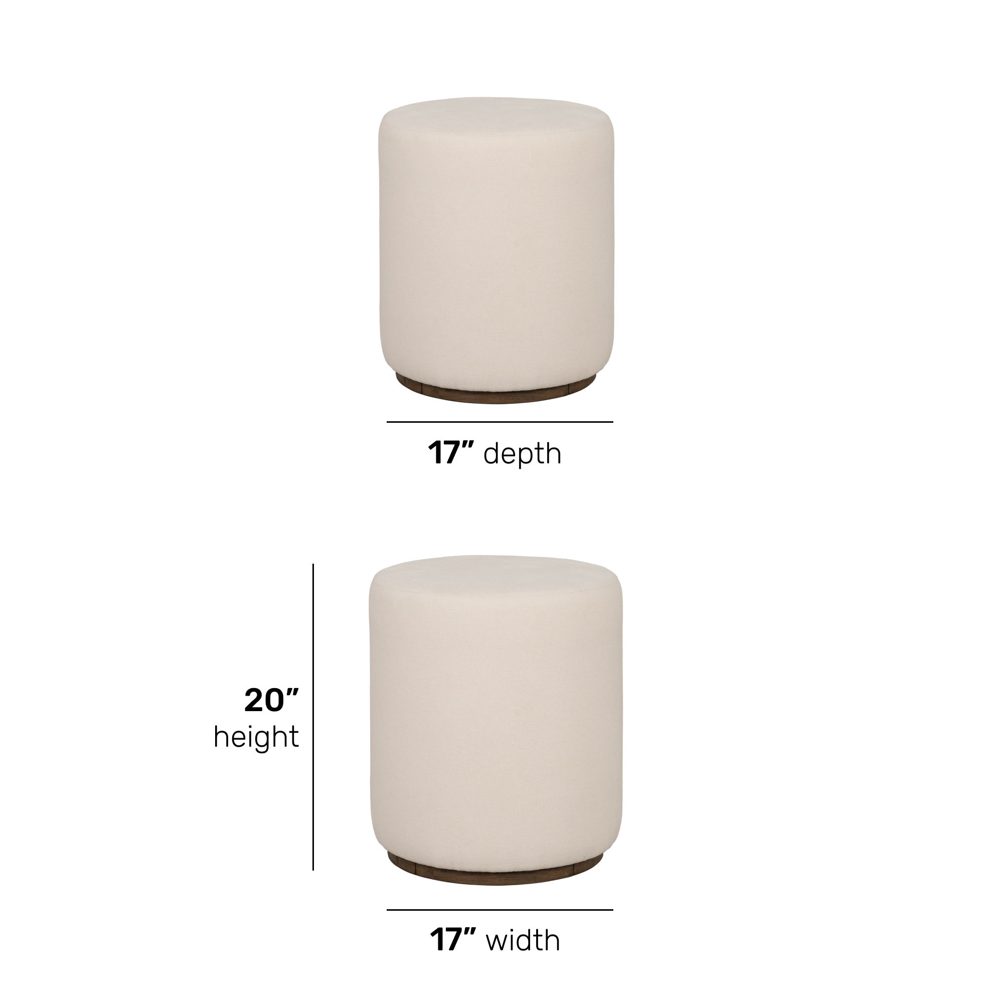 Lyra - Pouf - Beige, beige, view 3