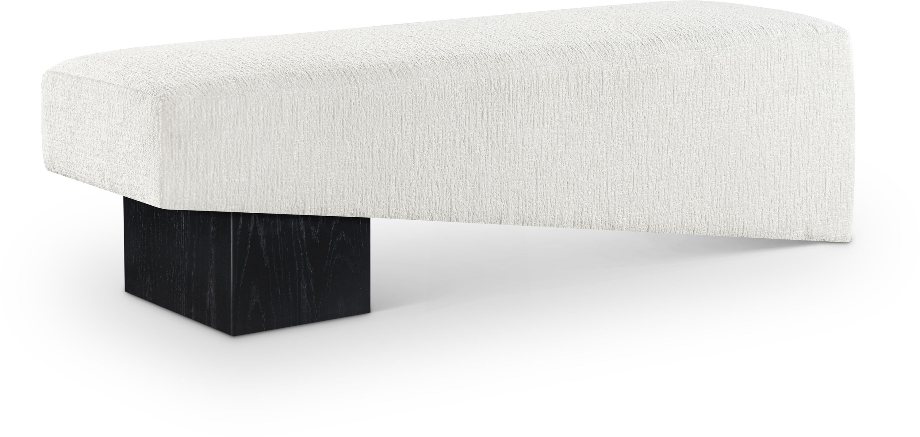 Alora - Bench With Black Base - Cream