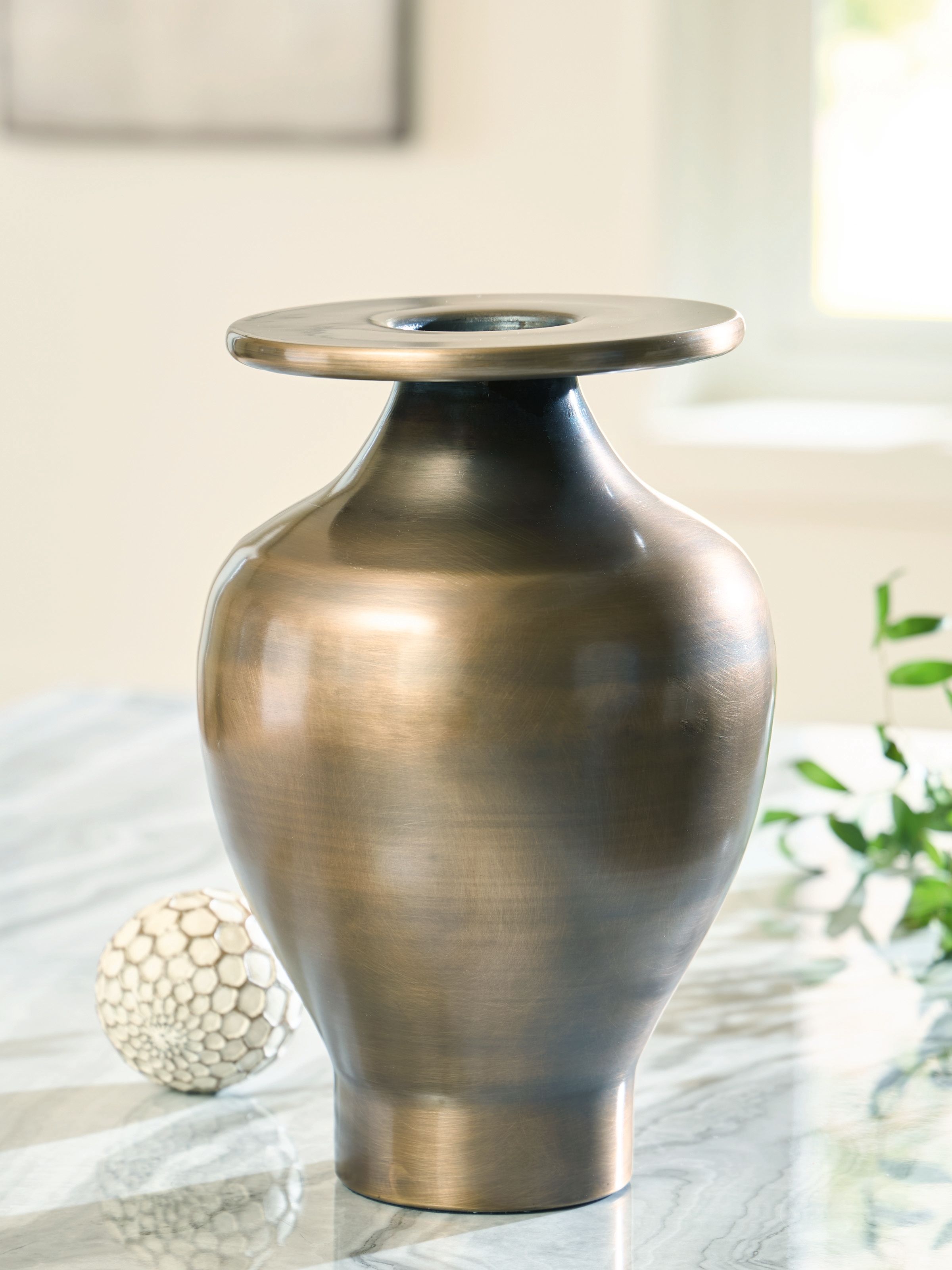Fedorleigh - Vase - 15" - Antique Brass Finish
