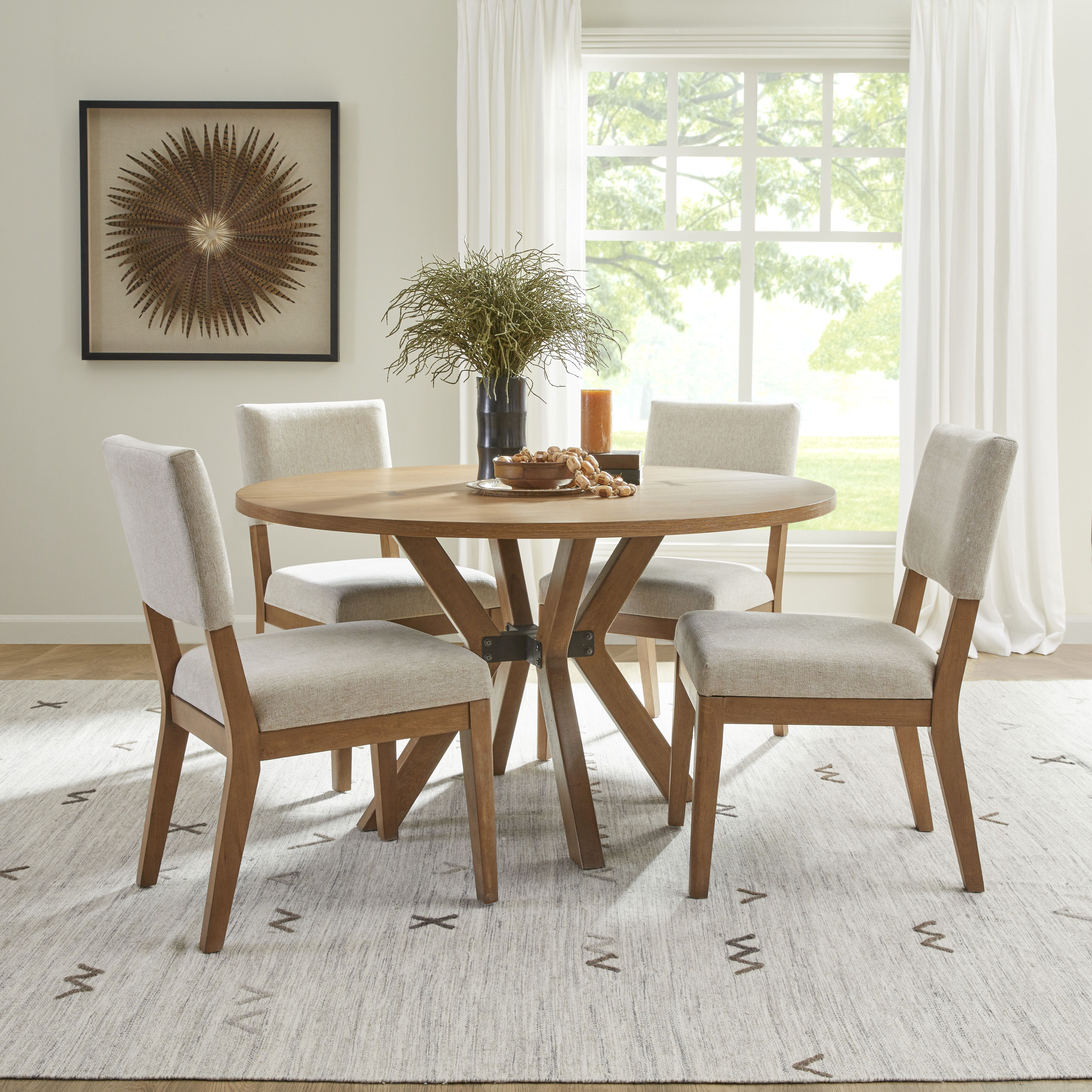 Millwork - Round Dining Table, light brown