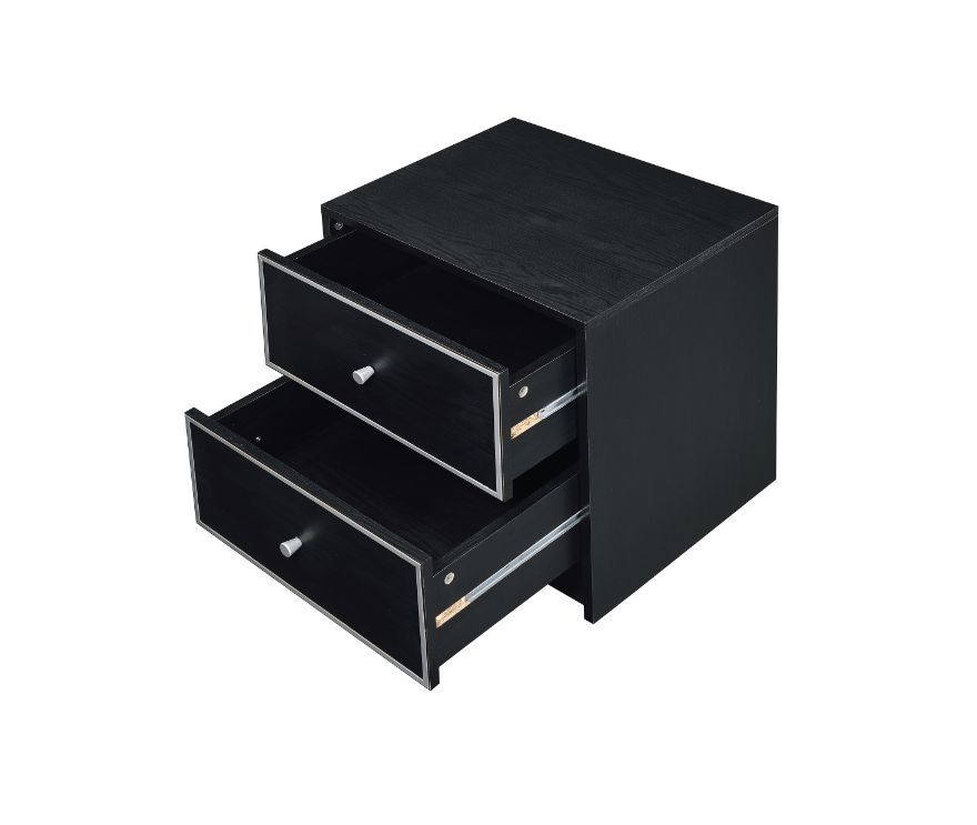 Jabir - Accent Table - Black & Silver, black, view 2