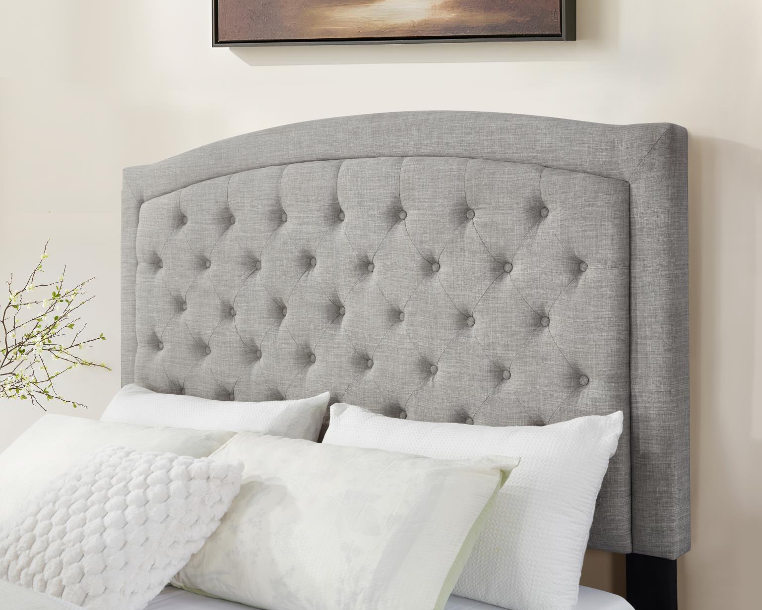 B587 - Twin Bed - Light Gray