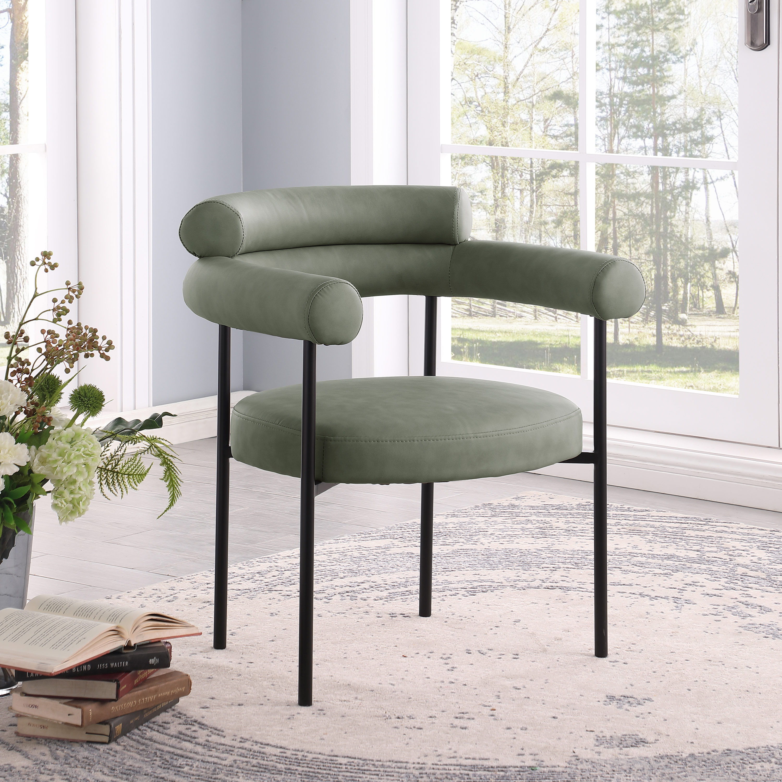 Blake - Faux Leather Dining Chair (Set of 2) - Green