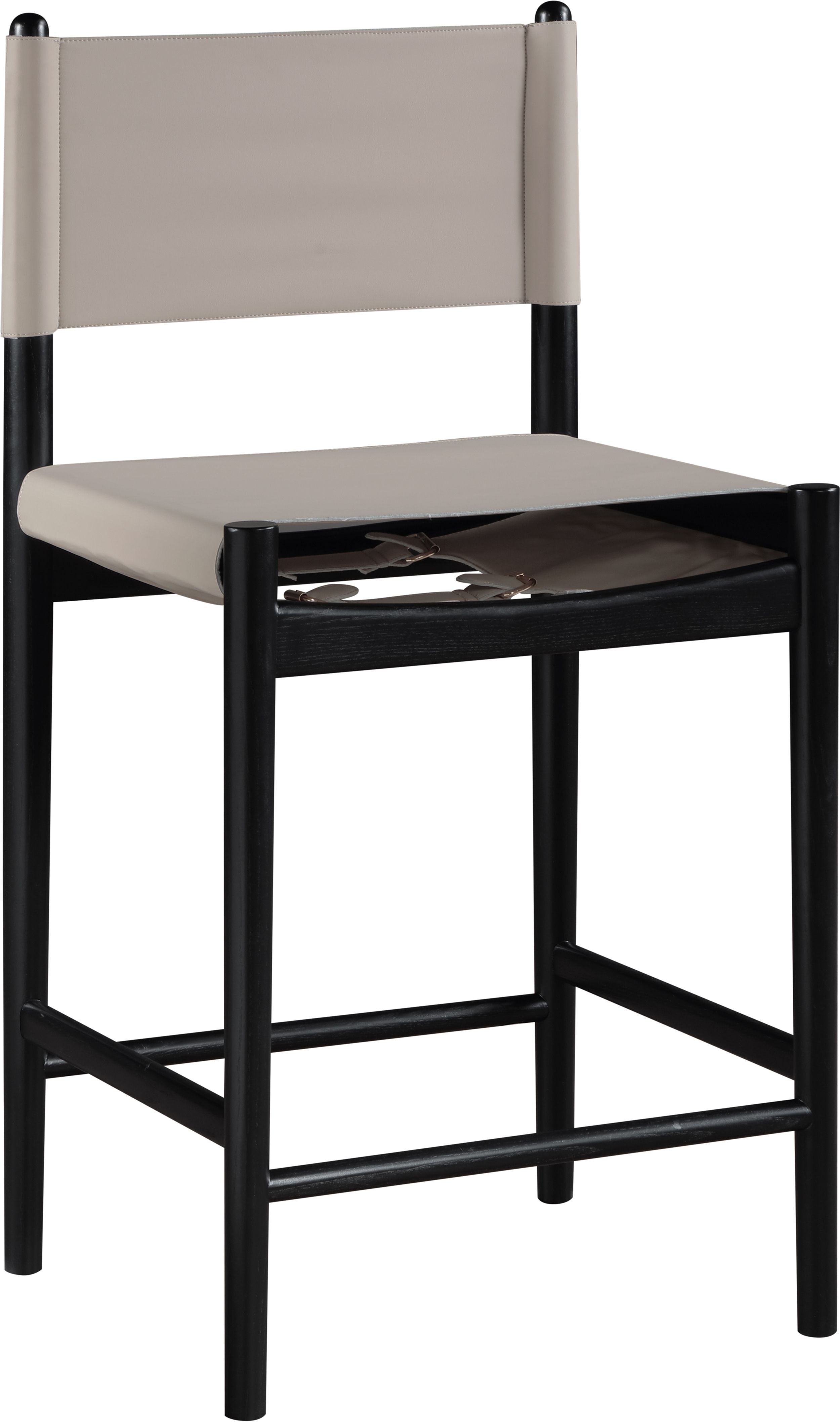 Rawlins - Vegan Leather Upholstered Counter Stool - Taupe