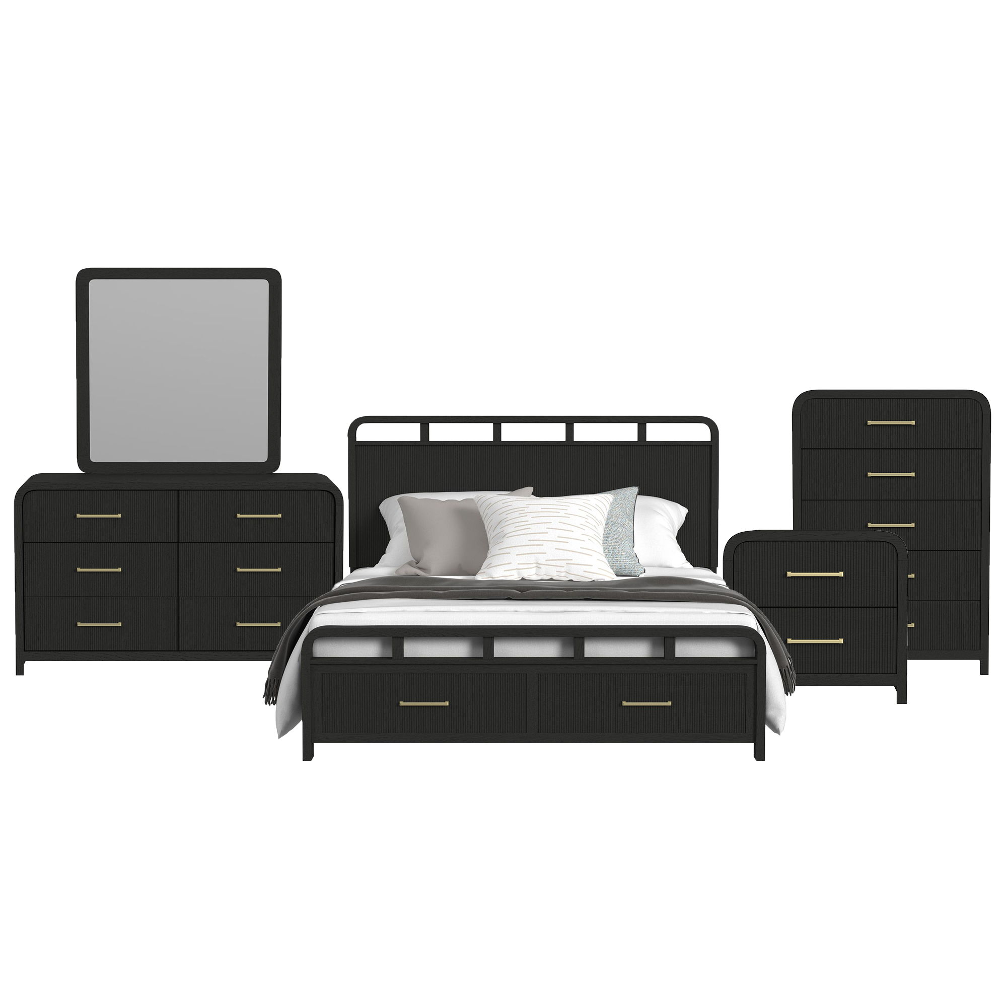 King · 5 Pc · Bedroom Set