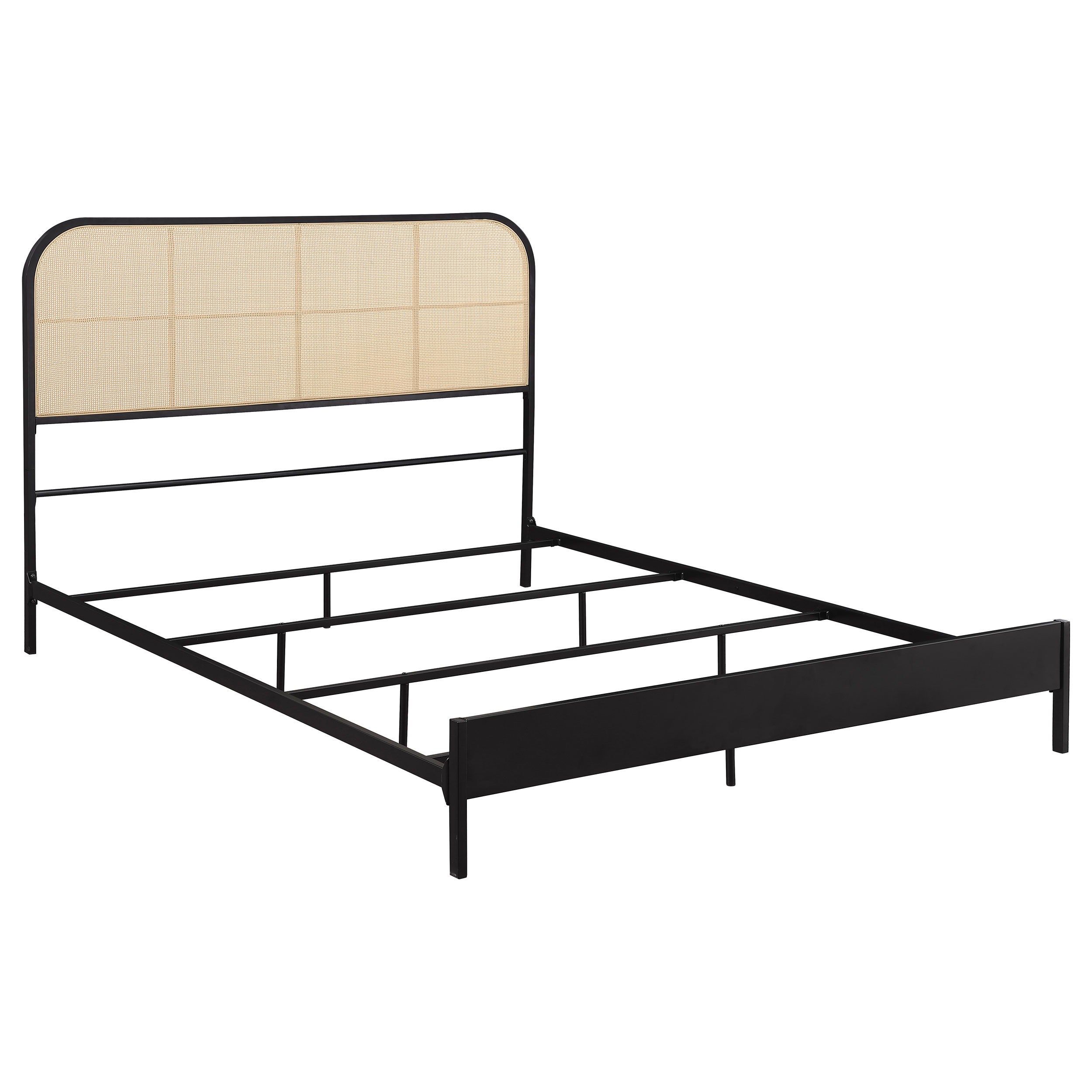 Amherst - Radio Weave Rattan Metal Queen Bed - Black Image