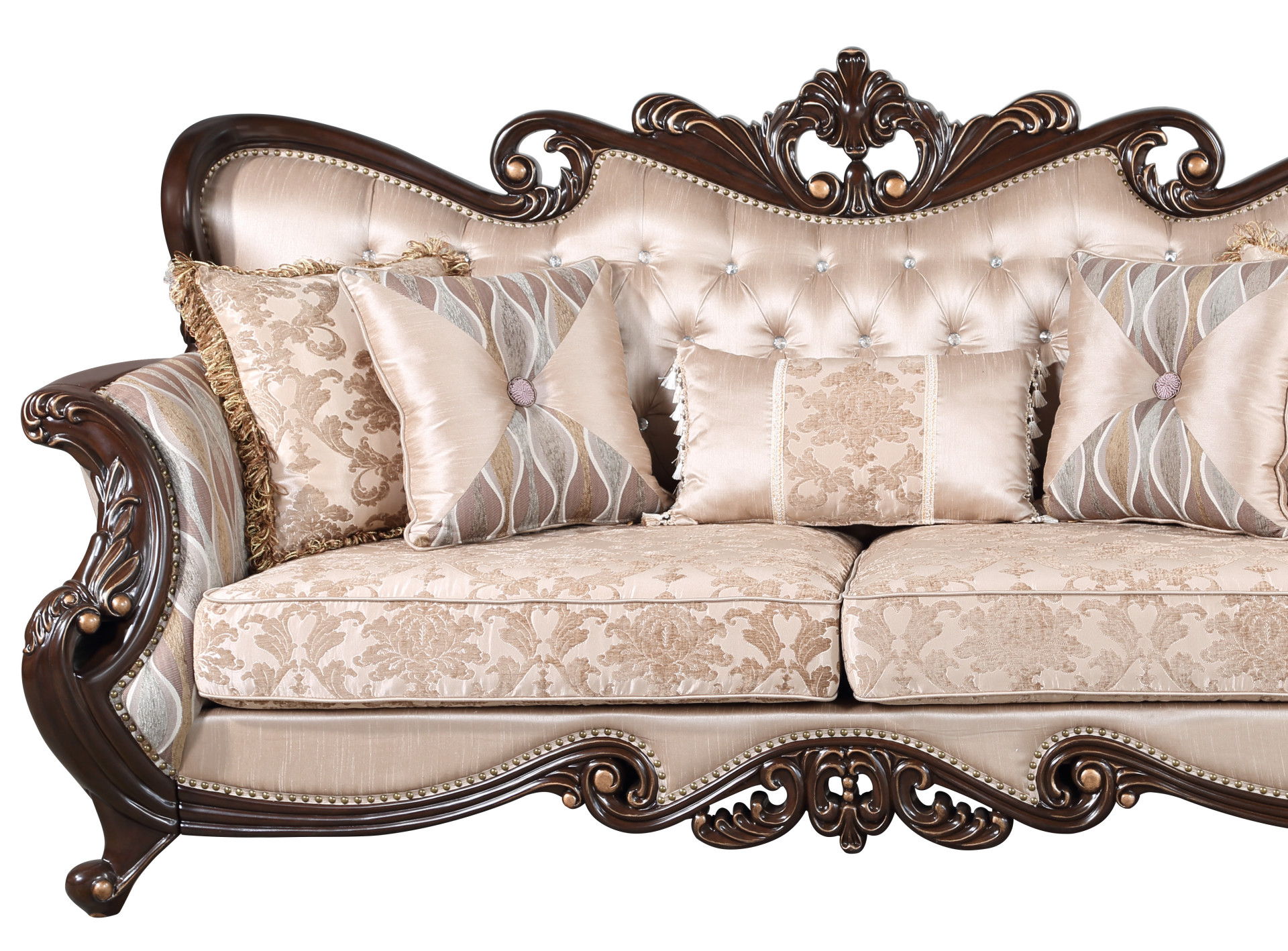 Constantine - Sofa (KD) - Red / Cherry, beige, view 5