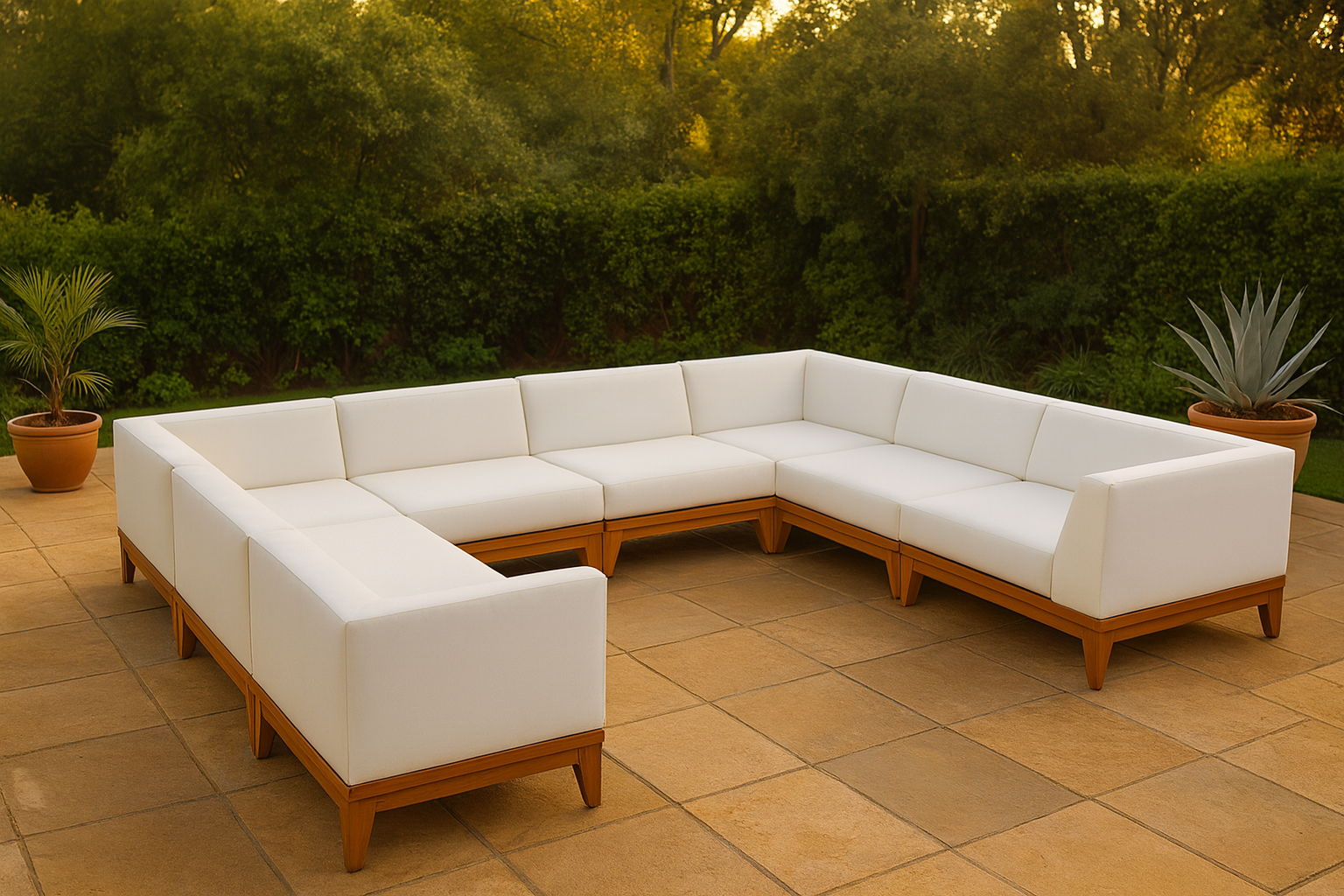 Rio - 8 Piece Modular Sectional - Off White