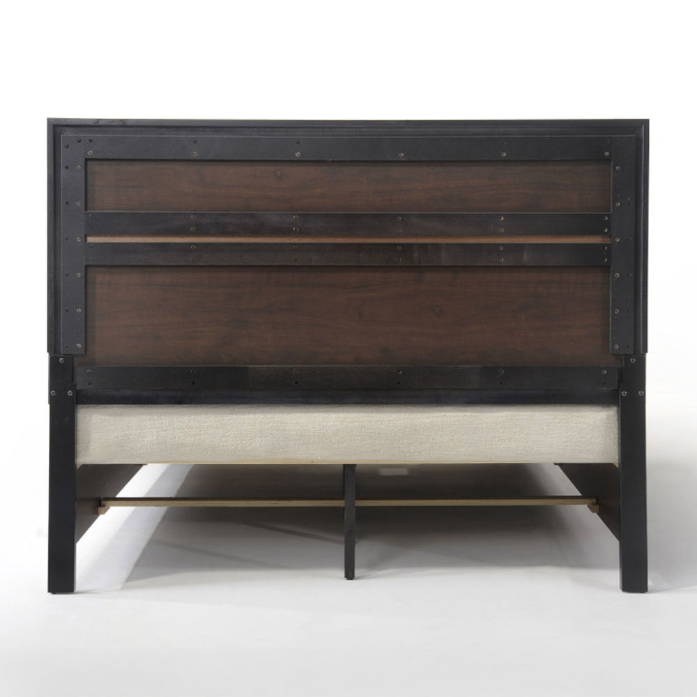 Naima - Queen Bed With Storage - Black, black, view 5