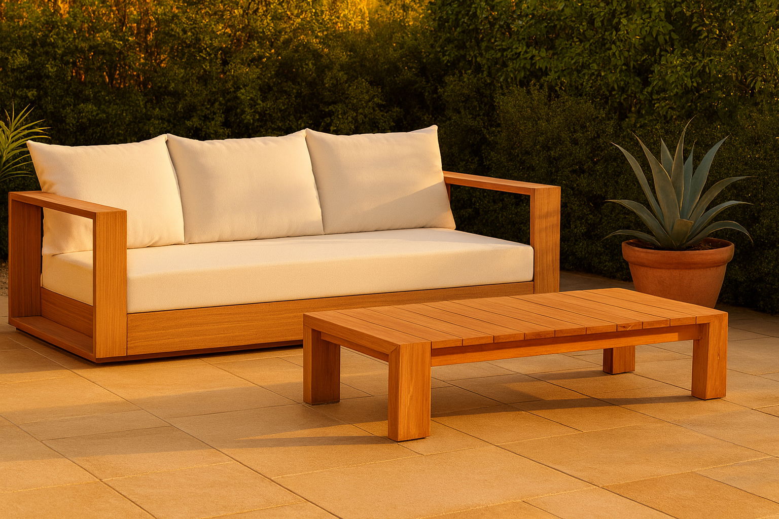 Tulum - Water Resistant Outdoor Sofa - Off White