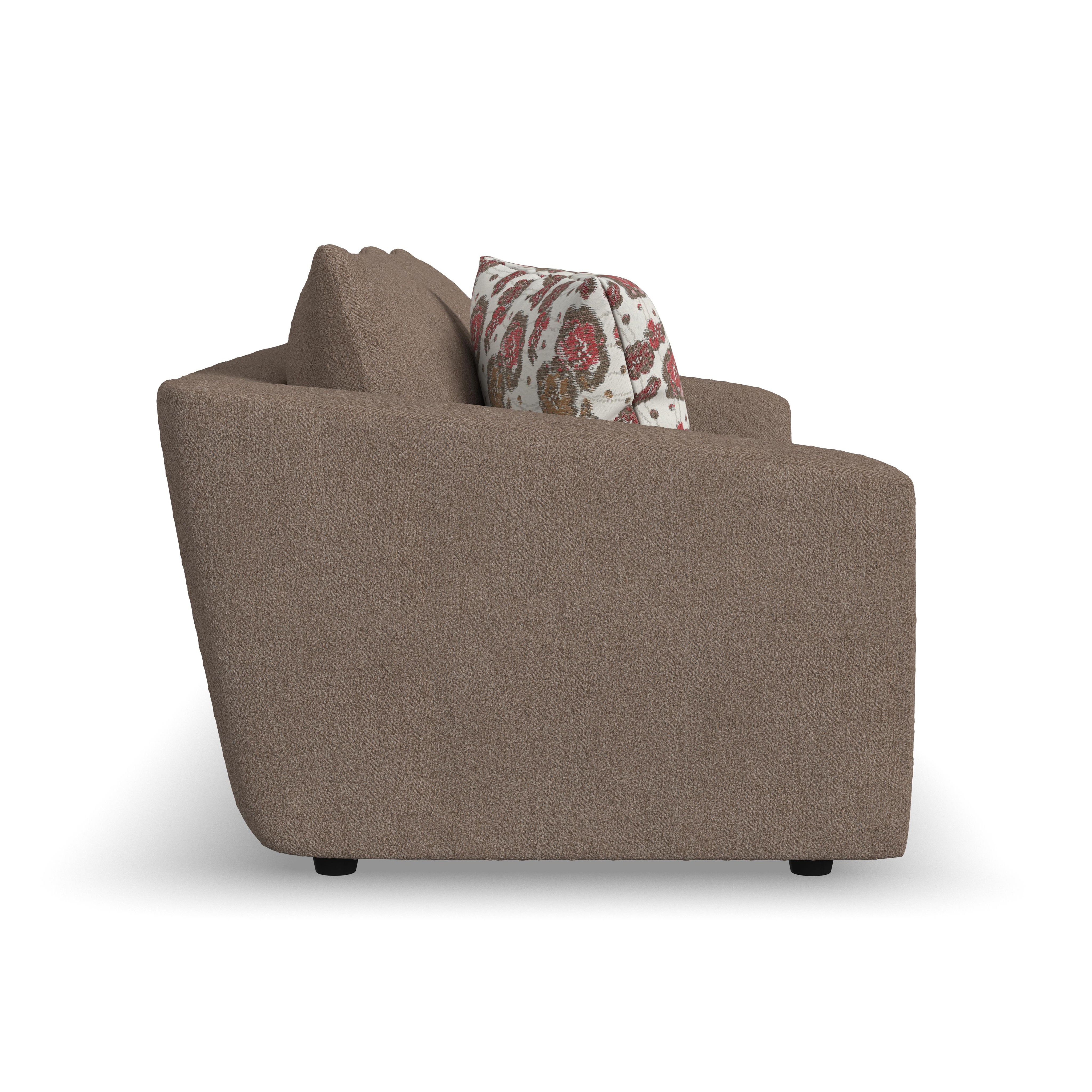 Chevy - Leather Sofa - Brown, light brown, view 7