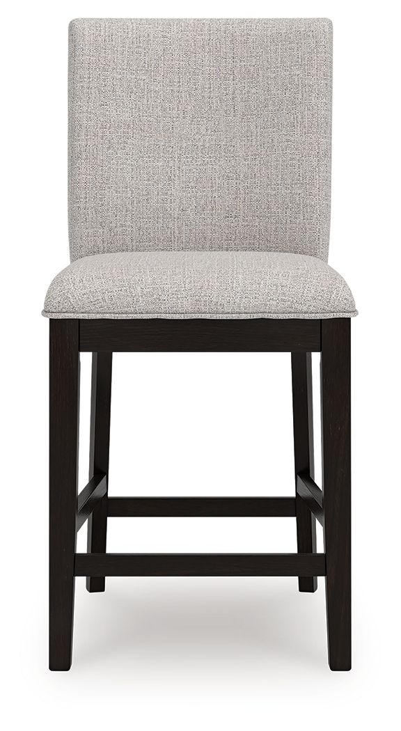 Ashley Furniture Neymorton - 5 Pc. - Rectangular Dining Room Counter Table, 4 Barstools - Dark Grayish Brown - Image 5
