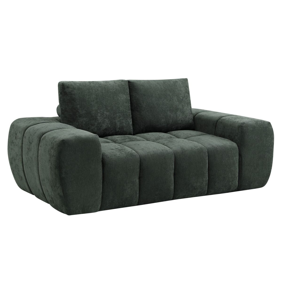Medwin - Loveseat - Green, dark green