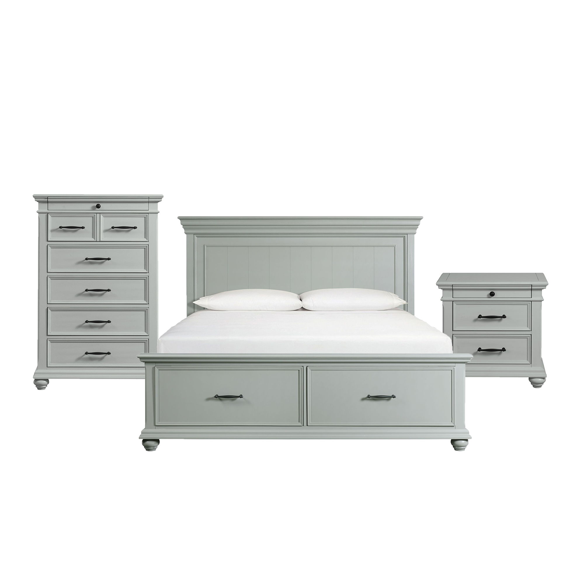 King · 3 Pc · Bedroom Set