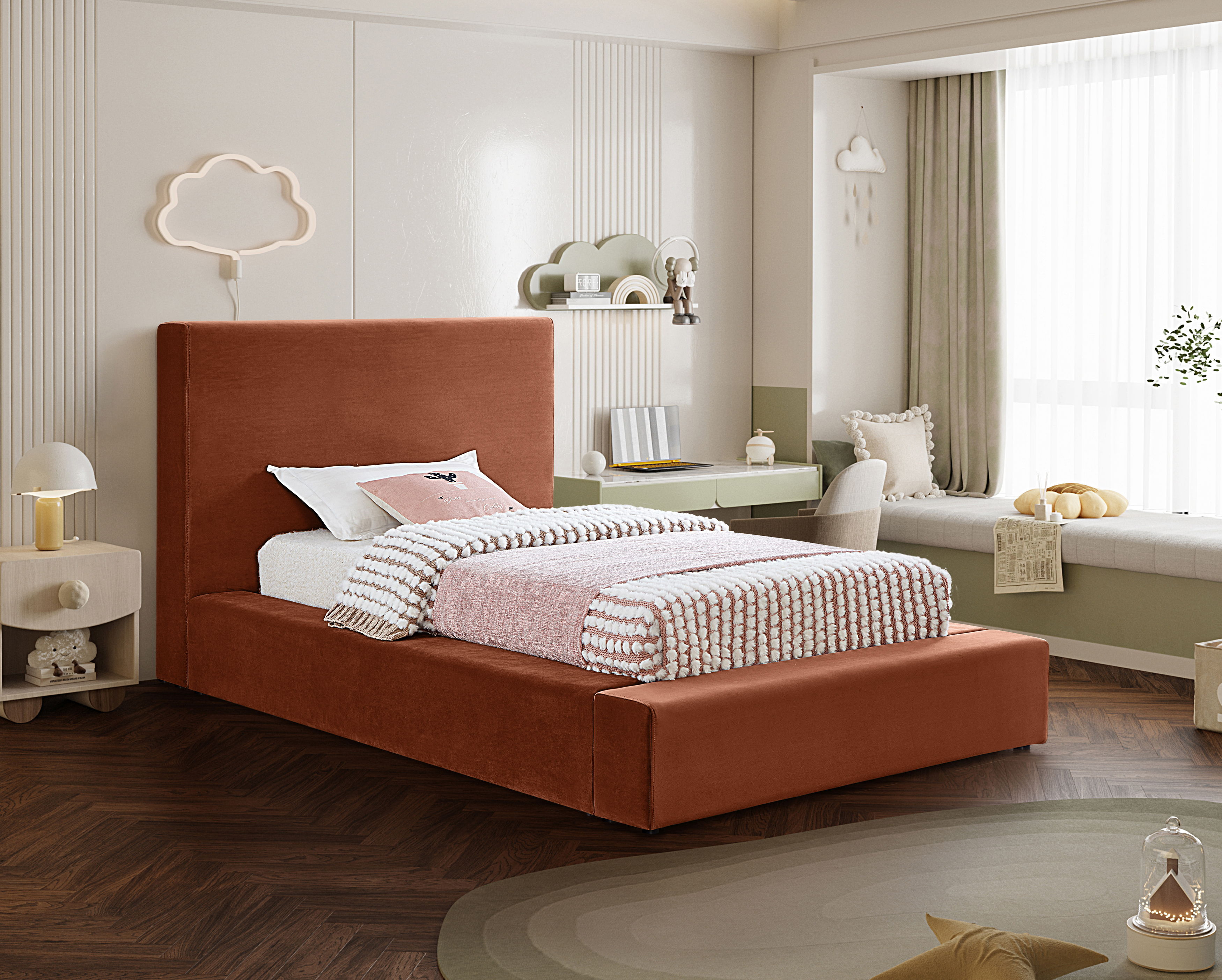 Dorian - Twin Bed - Cognac