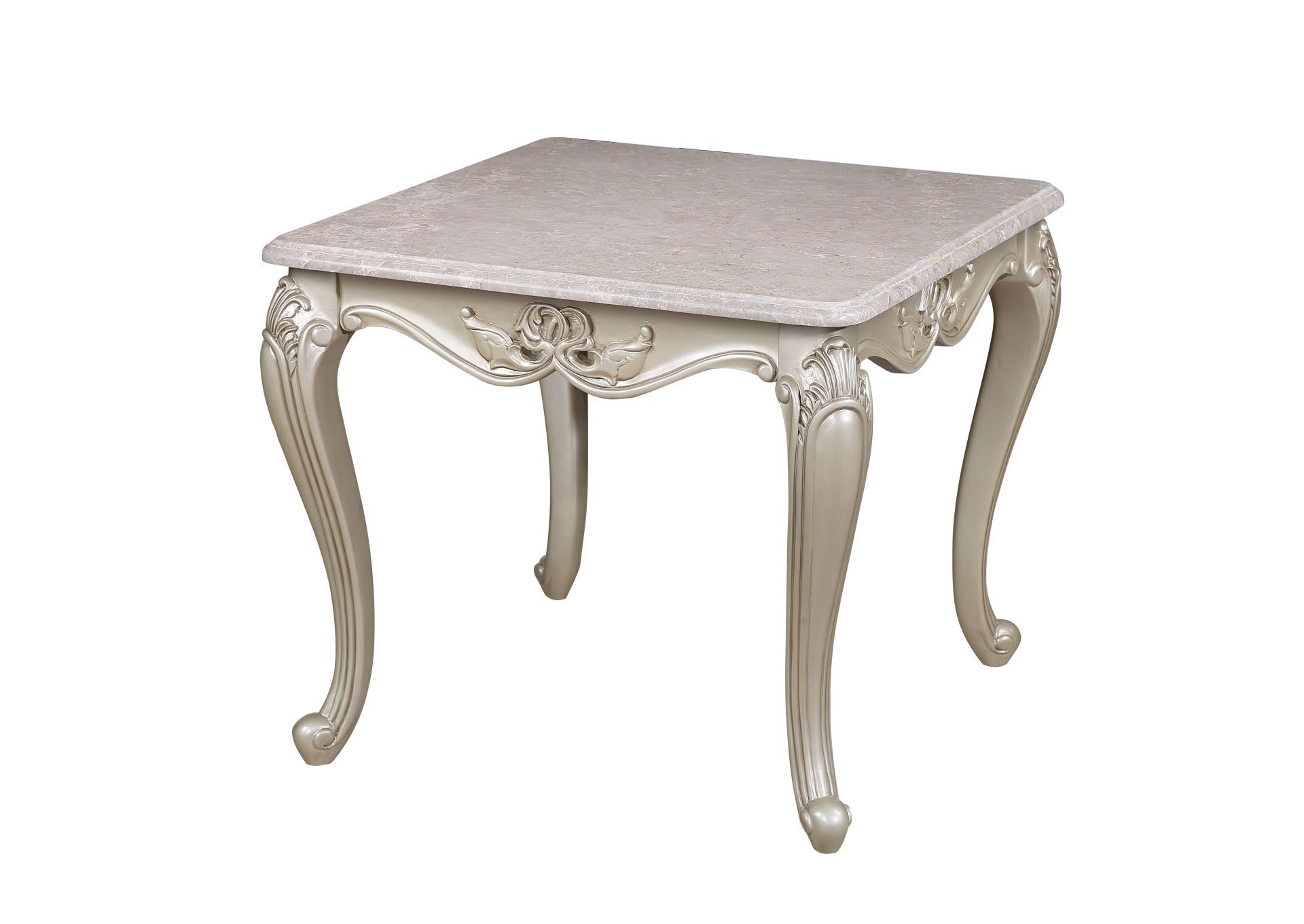 Monique - End Table - Pearl Silver