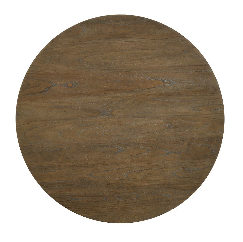 Parfield - Round Dining Table - Weathered Oak, dark brown, view 3