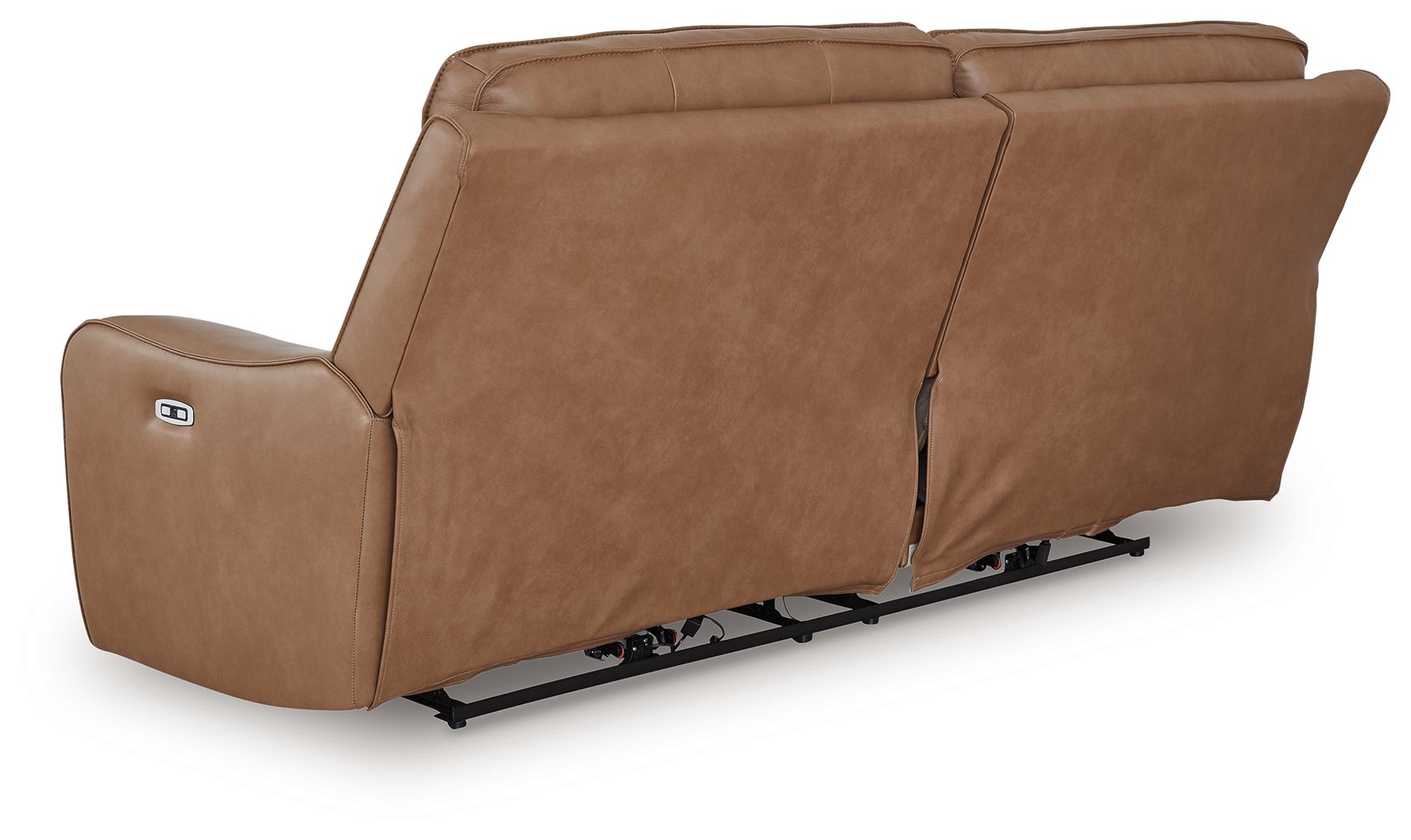 Ashley Furniture DeepWakes - 2 Seat Power Reclining Sofa Adjustable Headrest - Caramel - Image 5